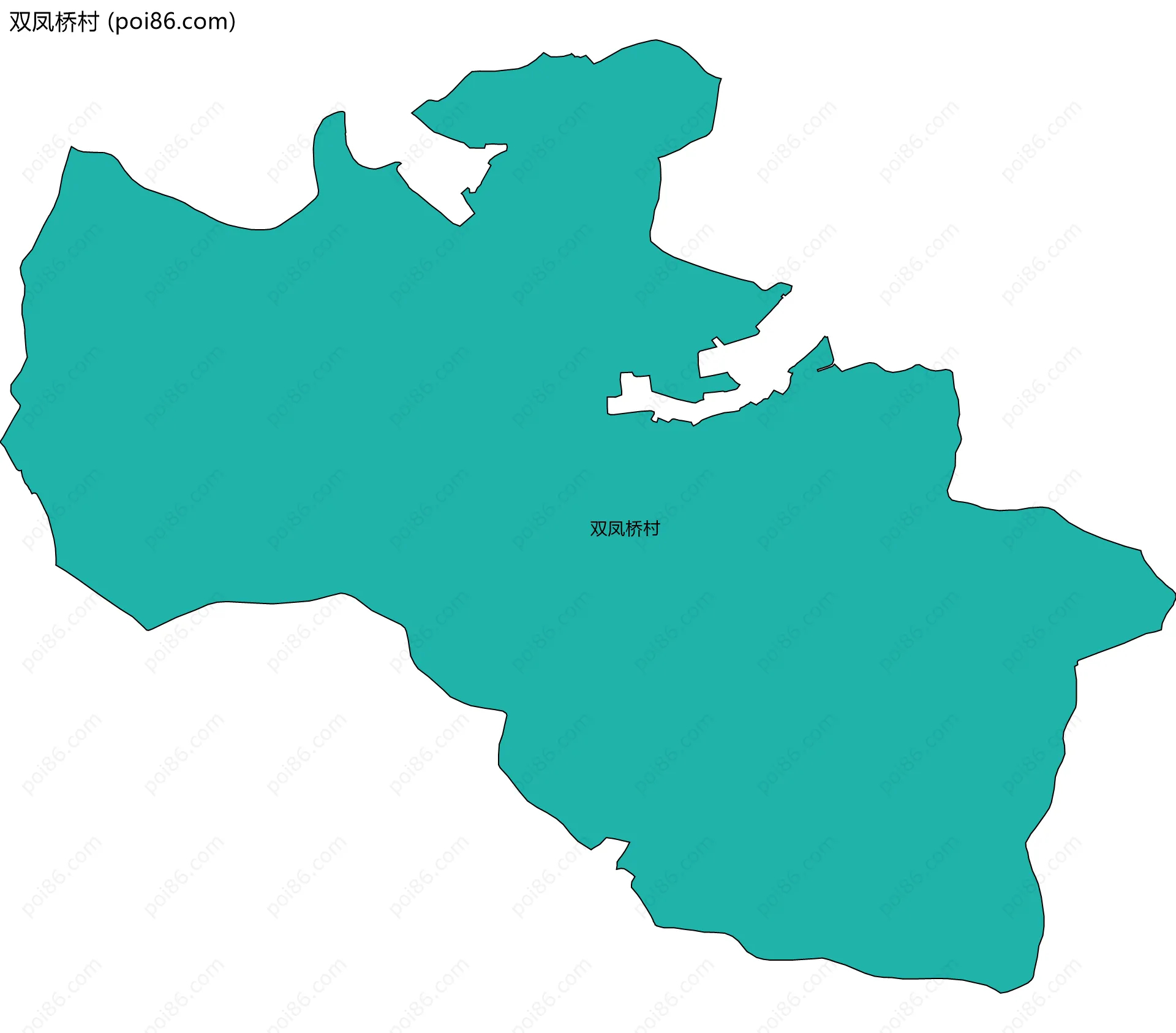 双凤桥村边界地图