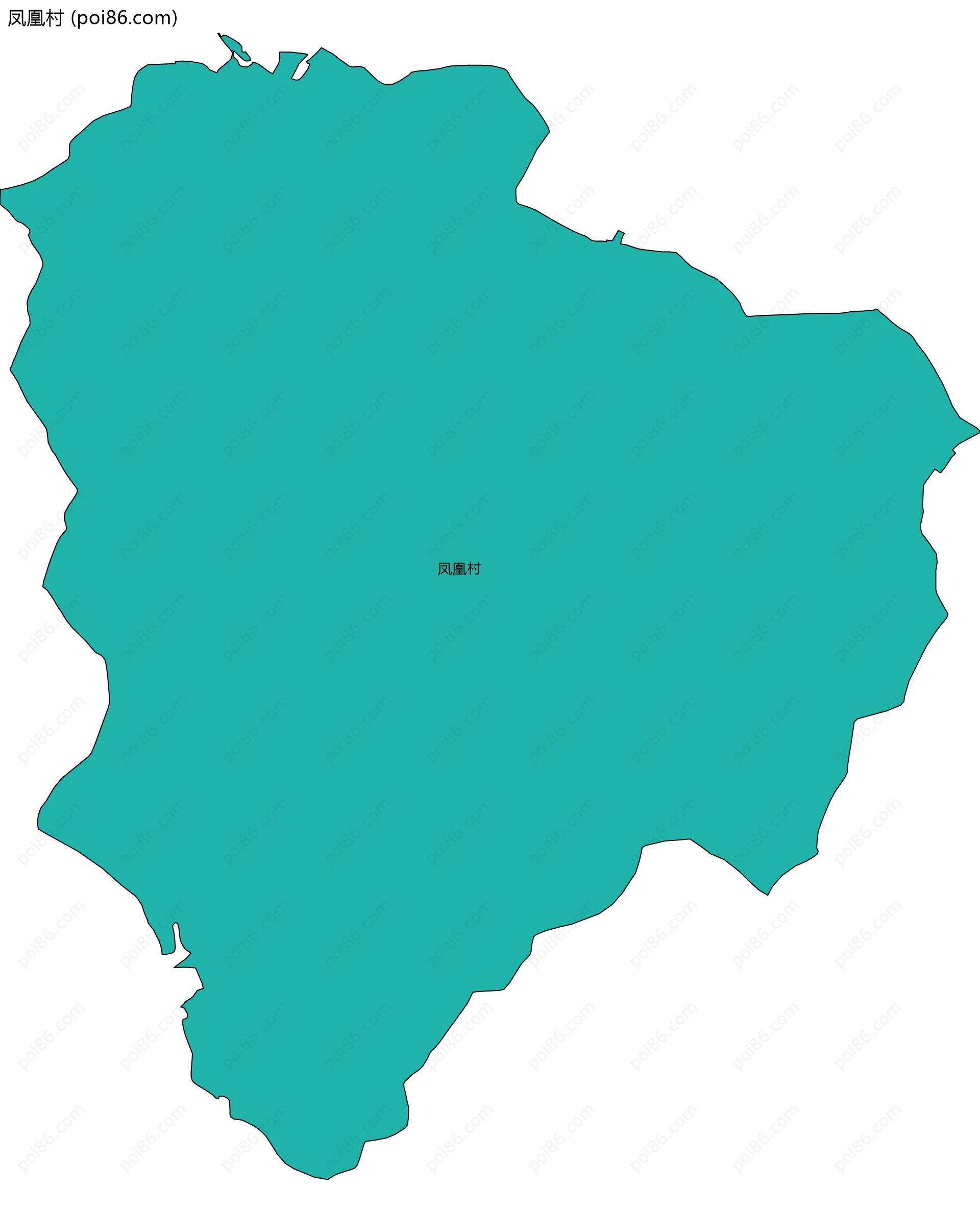 凤凰村边界地图