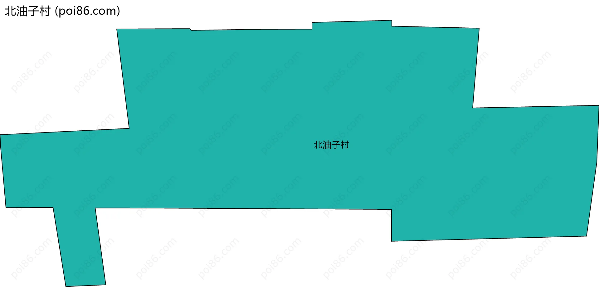 北油子村边界地图