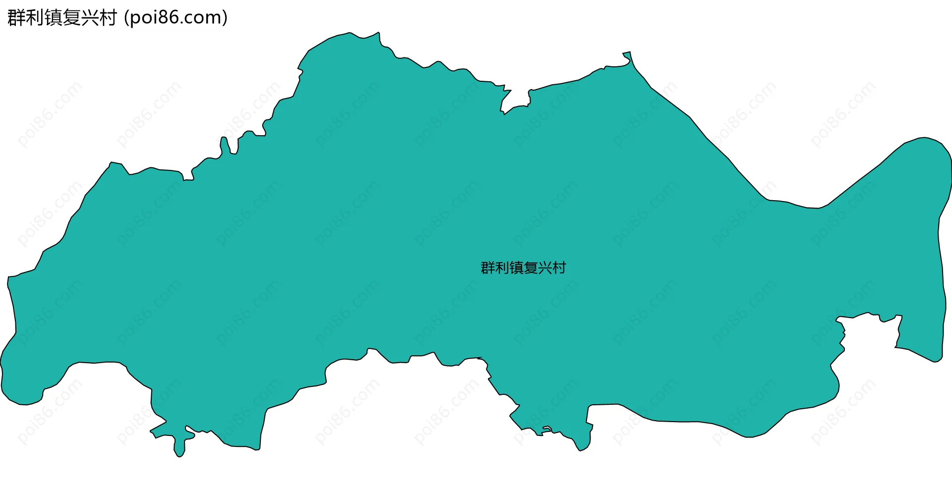 群利镇复兴村边界地图