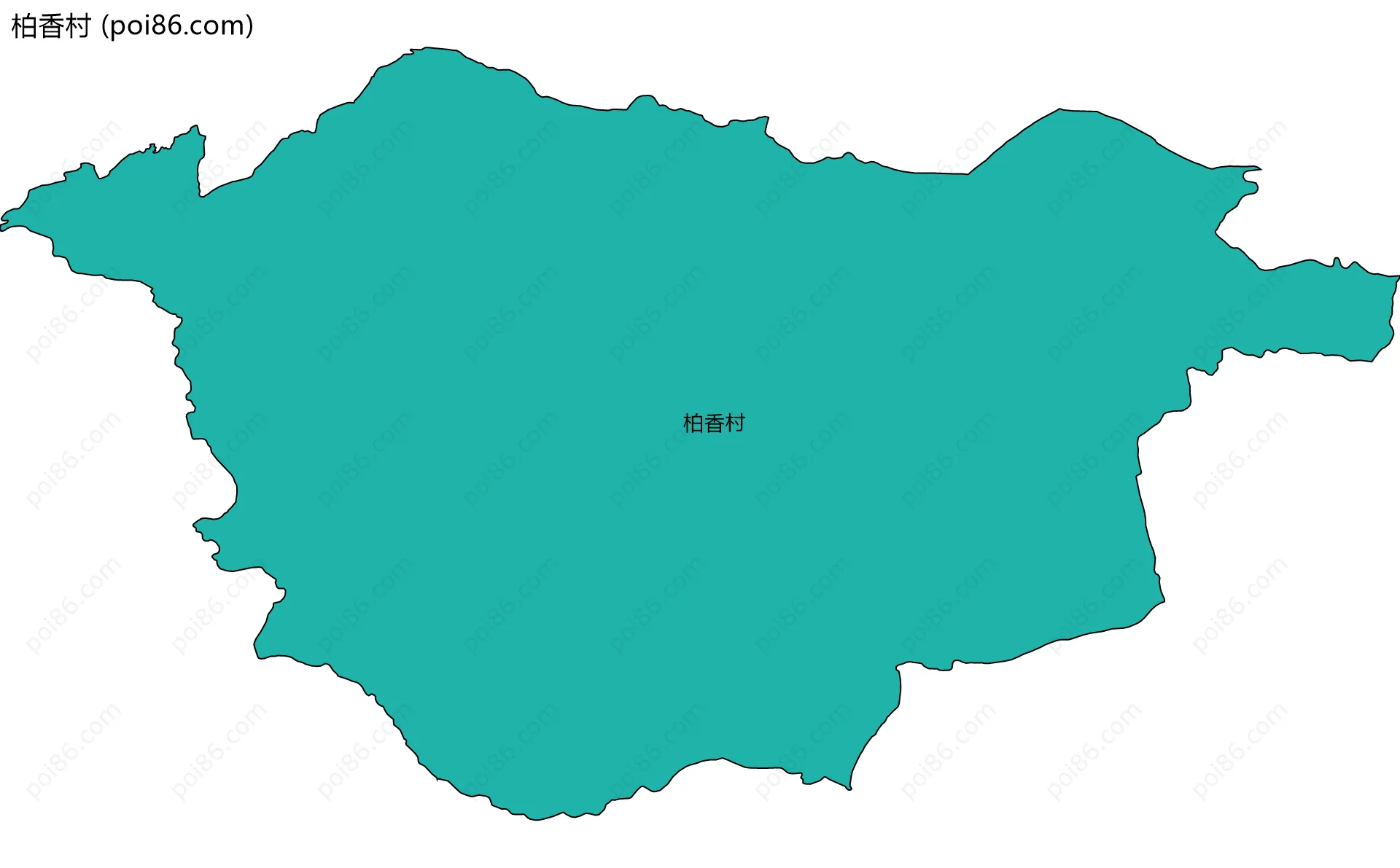 柏香村边界地图