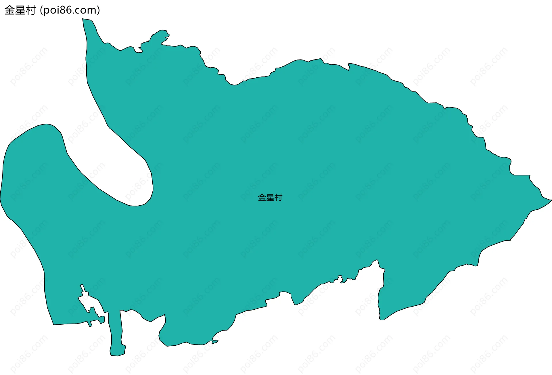 金星村边界地图