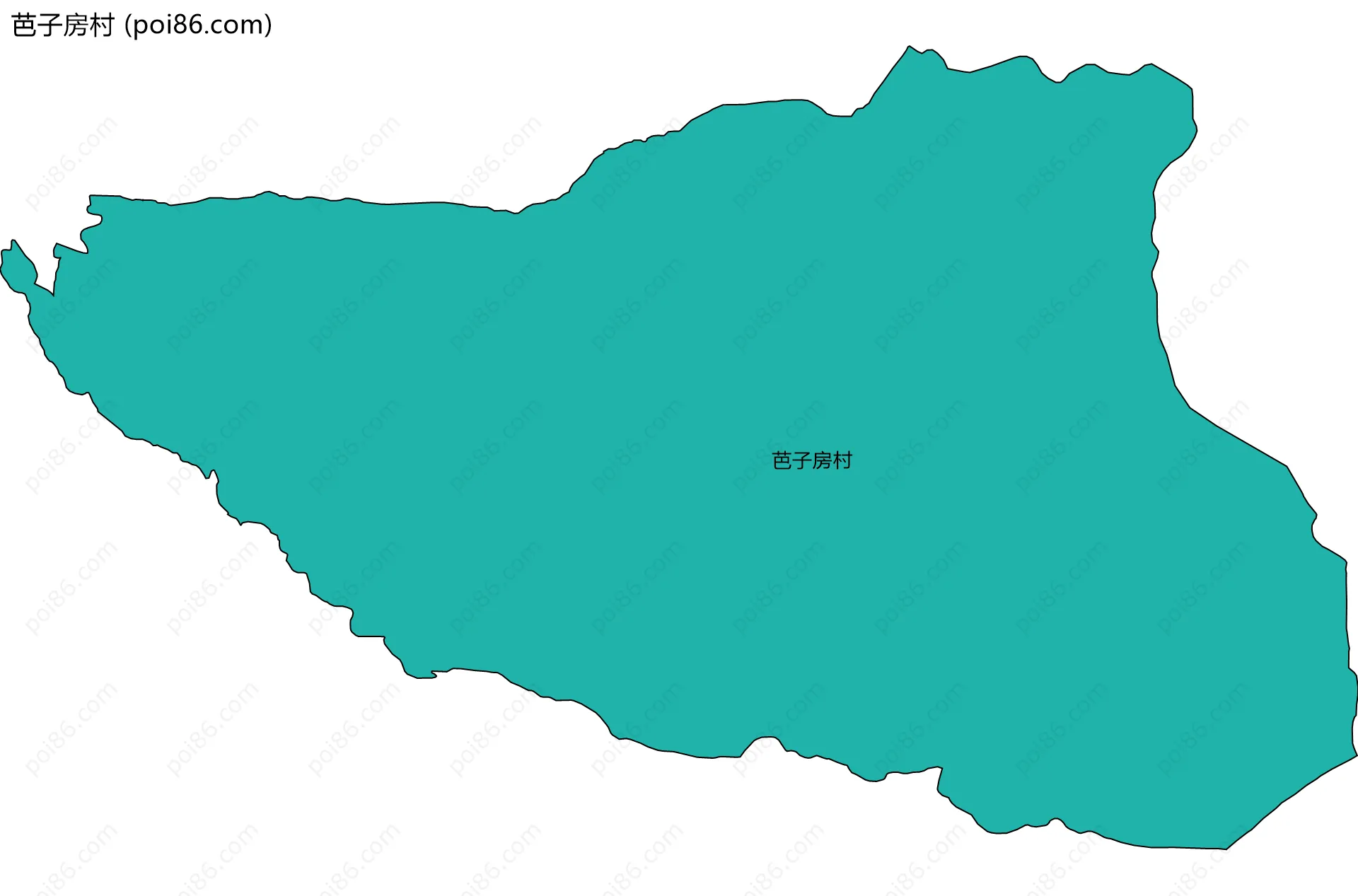 芭子房村边界地图