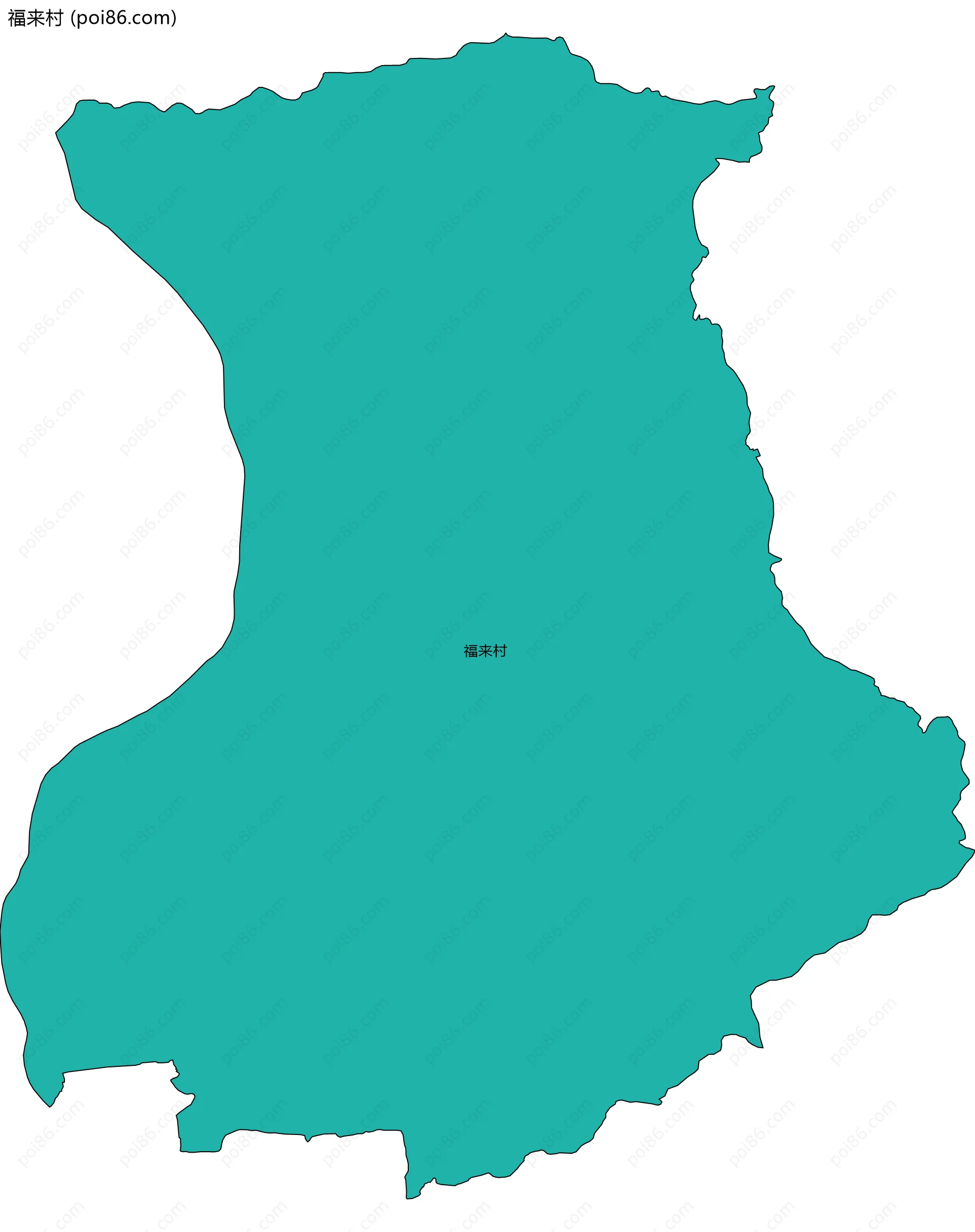 福来村边界地图