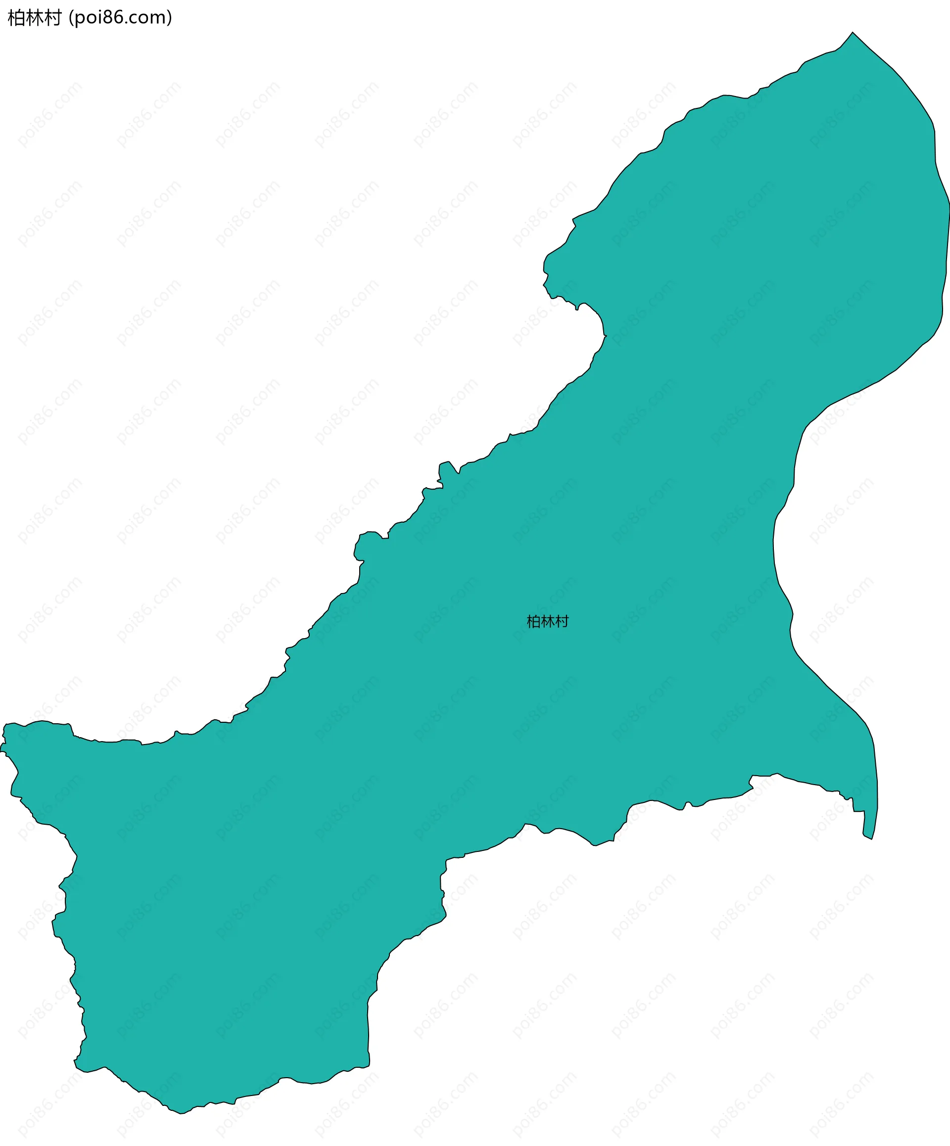 柏林村边界地图