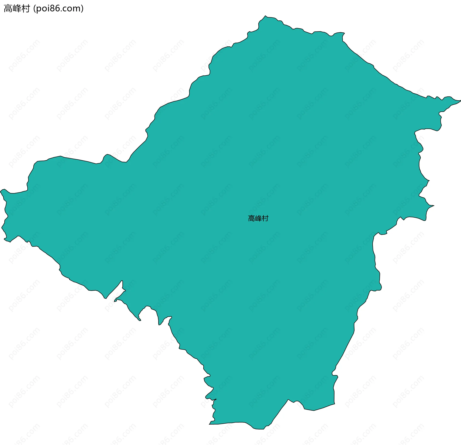 高峰村边界地图