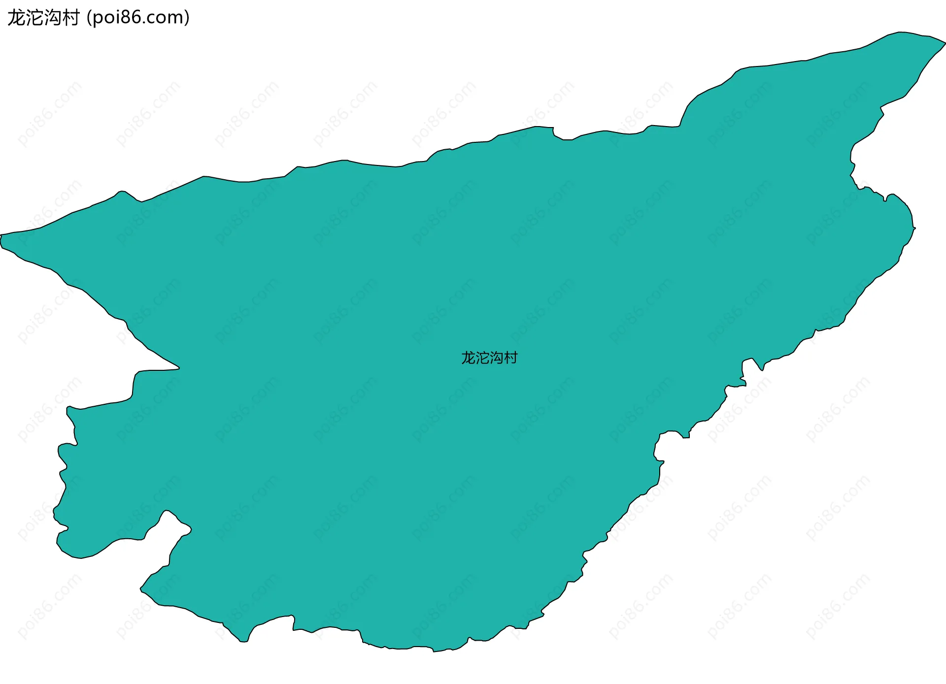 龙沱沟村边界地图