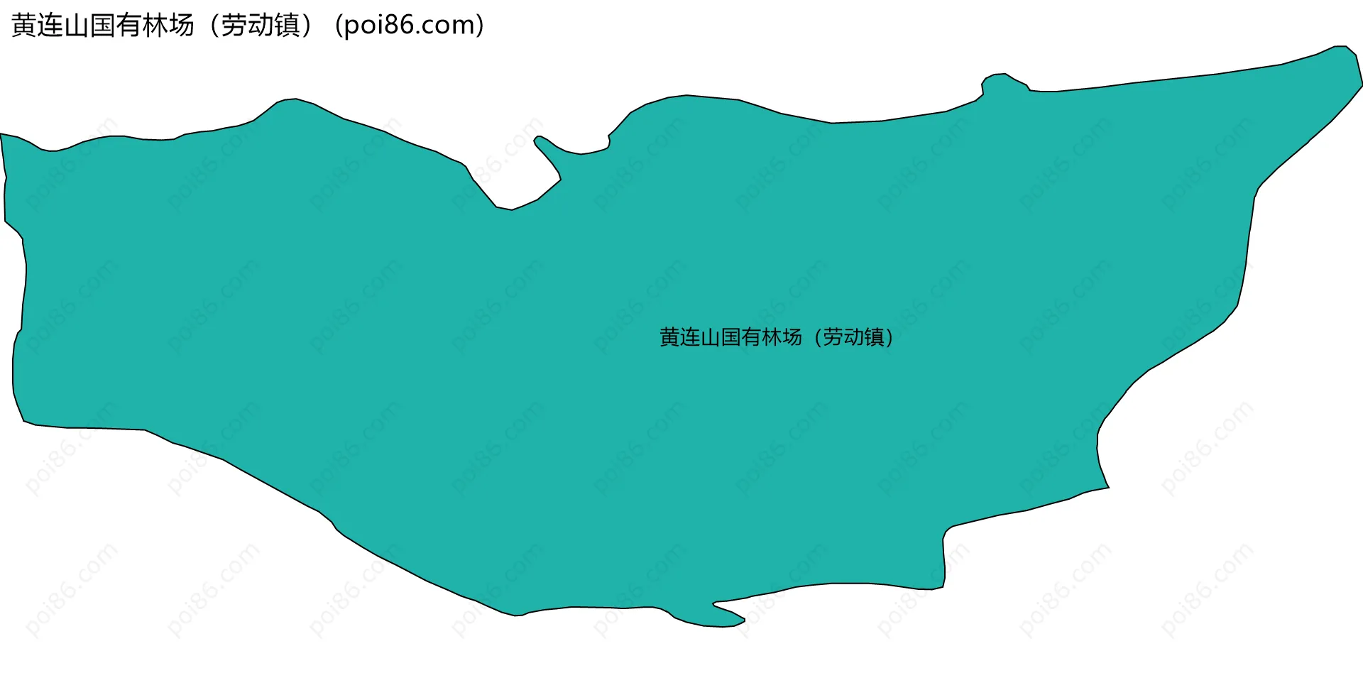 黄连山国有林场（劳动镇）边界地图