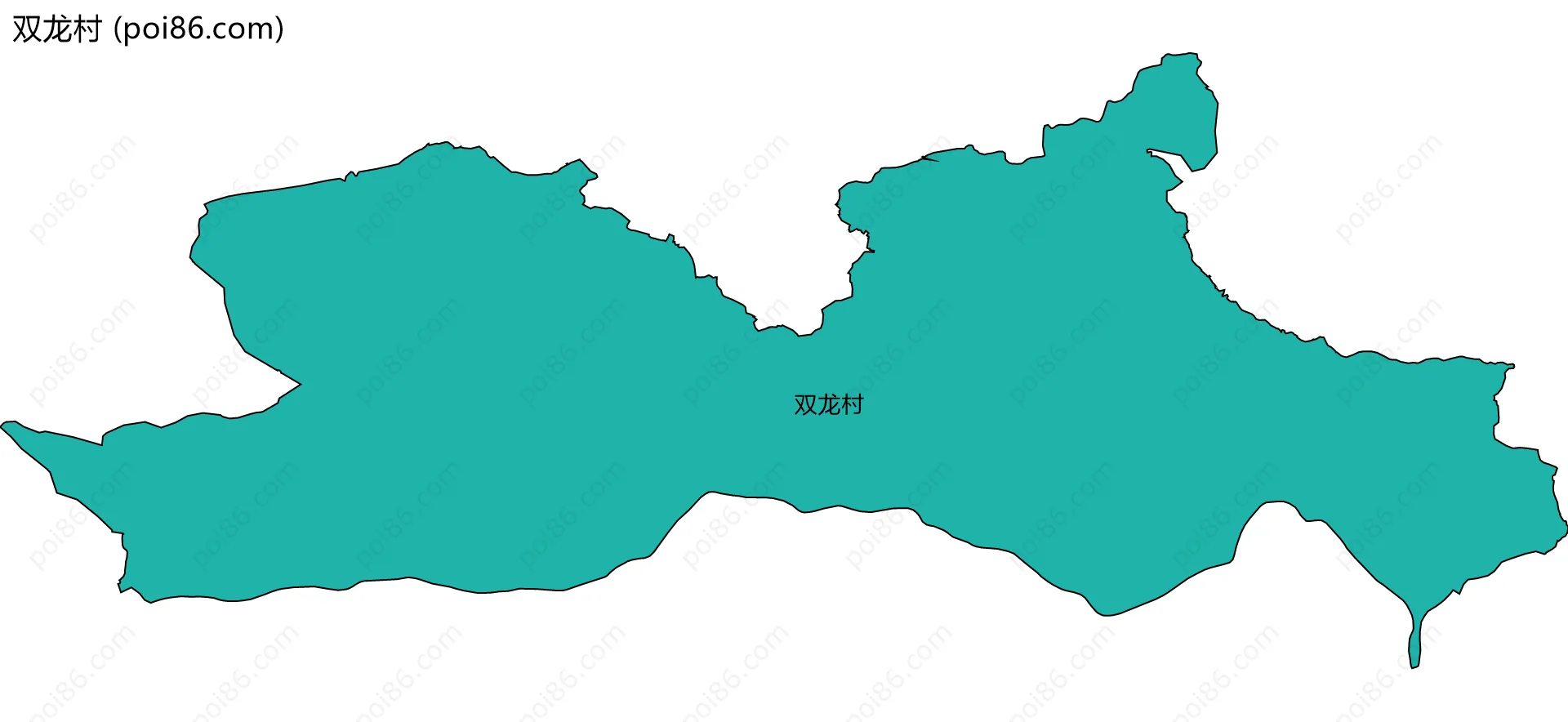 双龙村边界地图