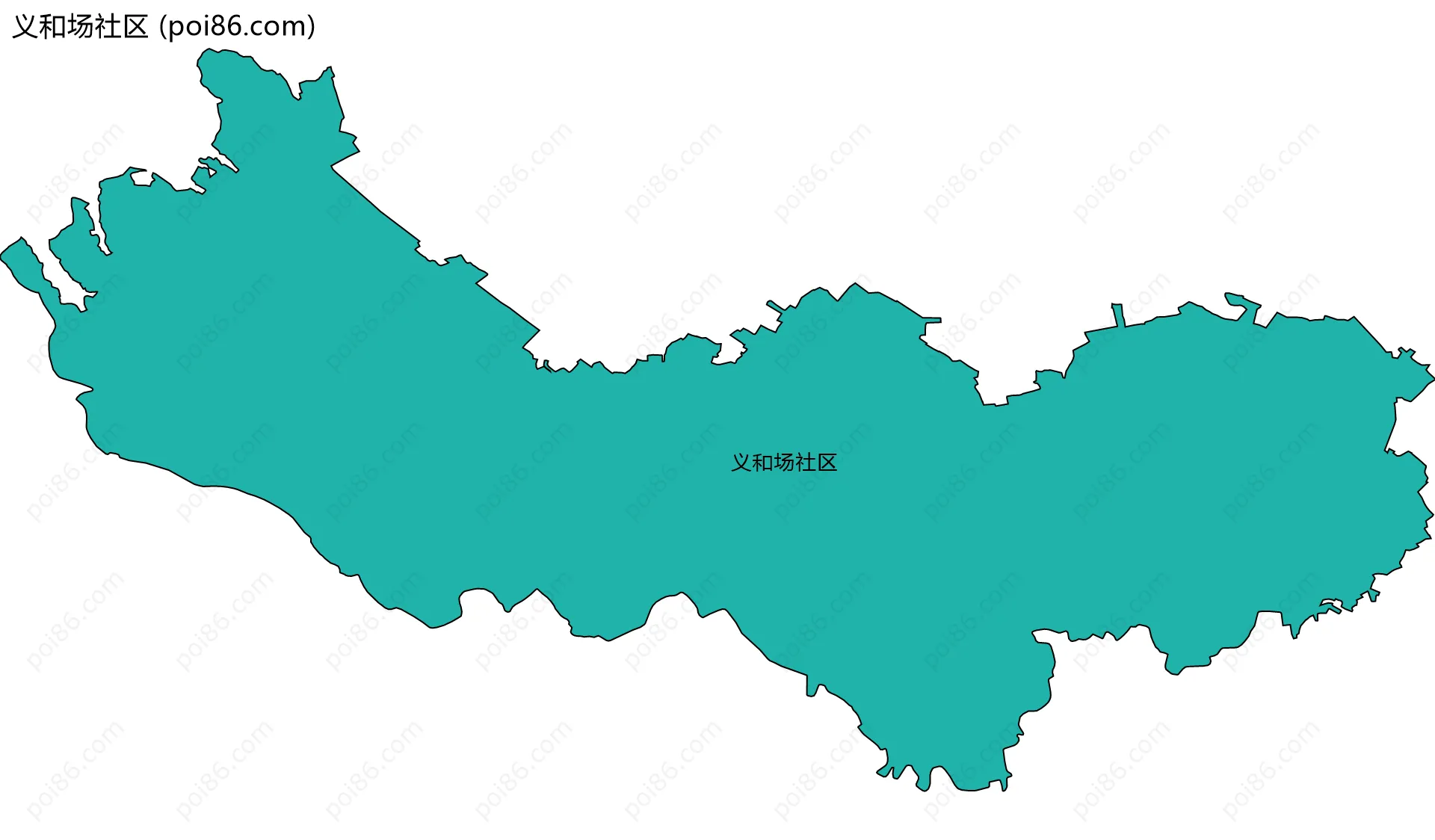 义和场社区边界地图