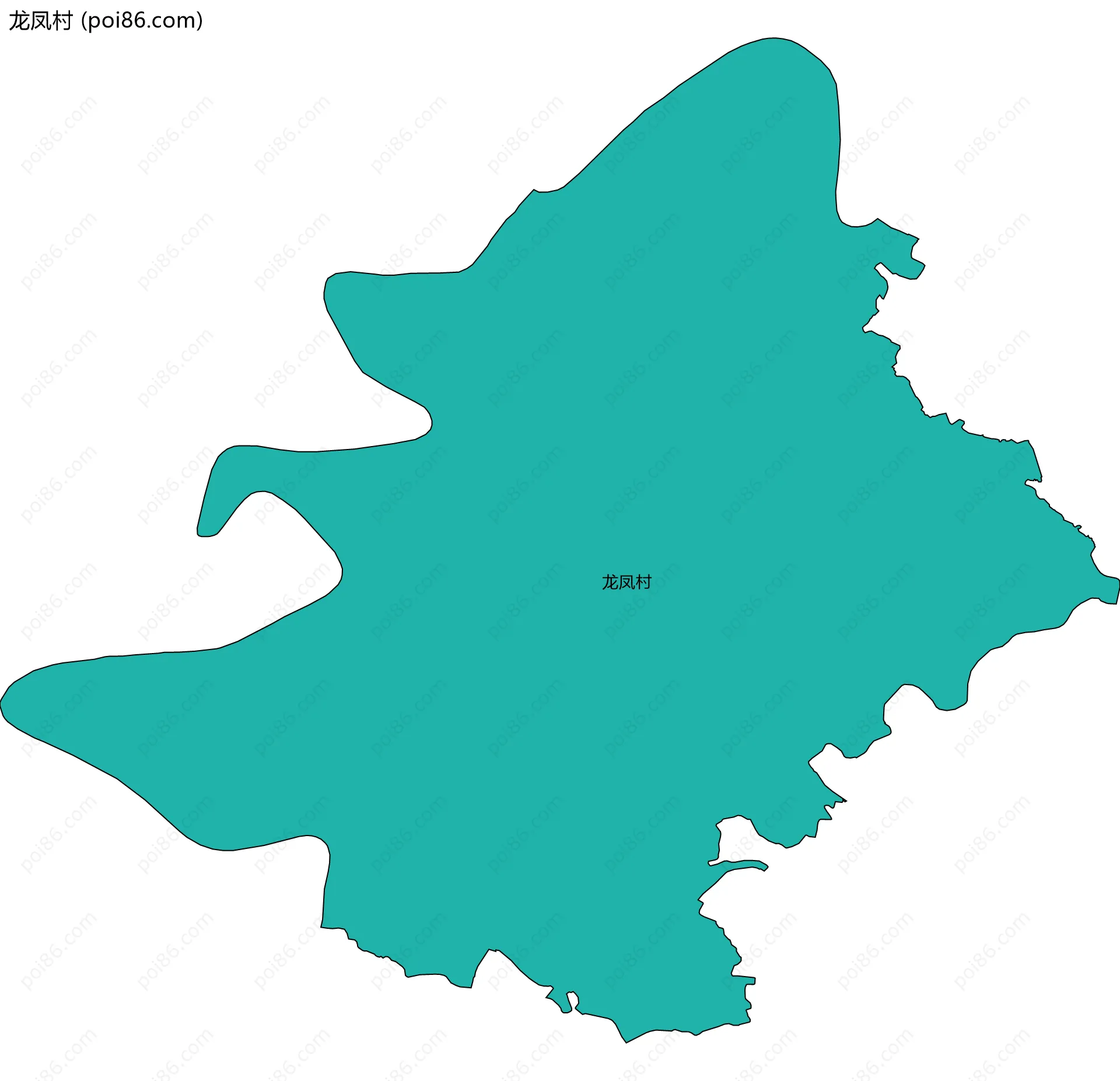 龙凤村边界地图