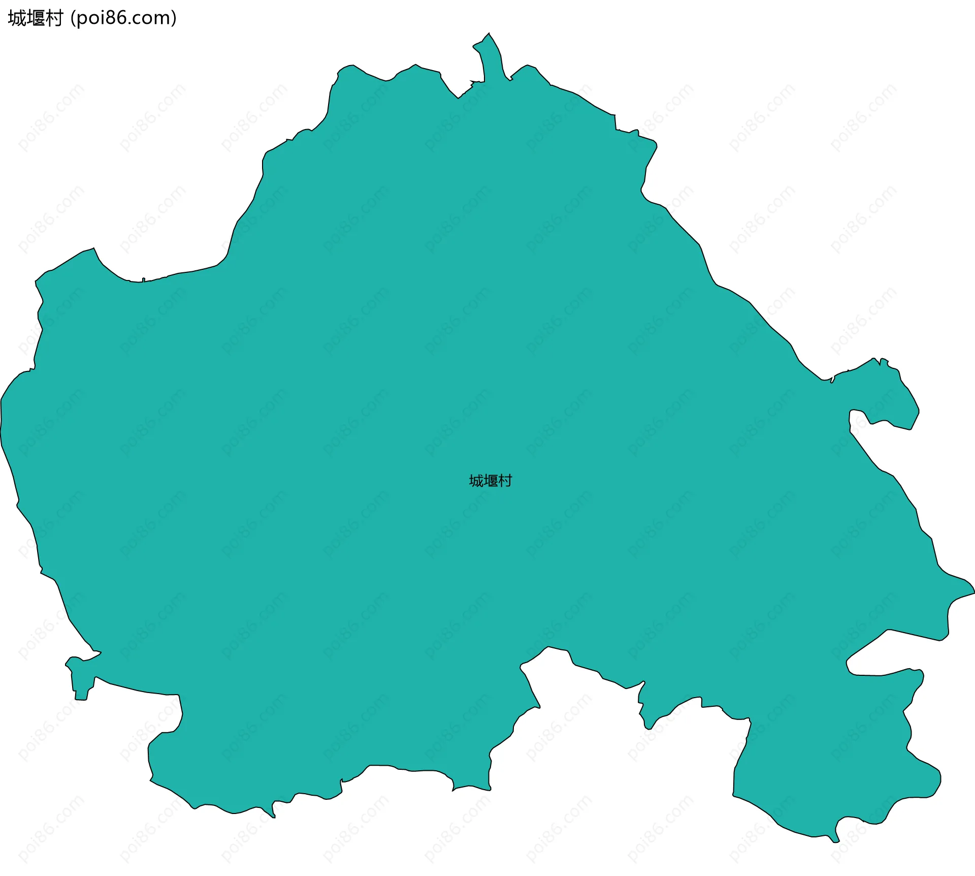 城堰村边界地图