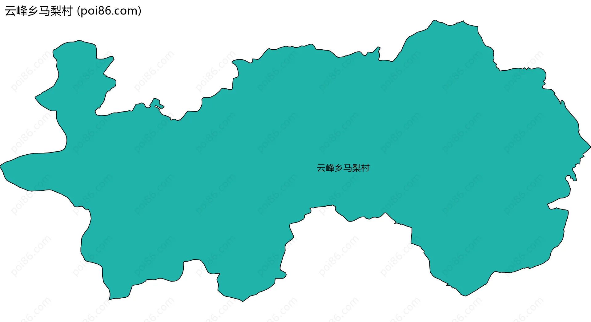 云峰乡马梨村边界地图