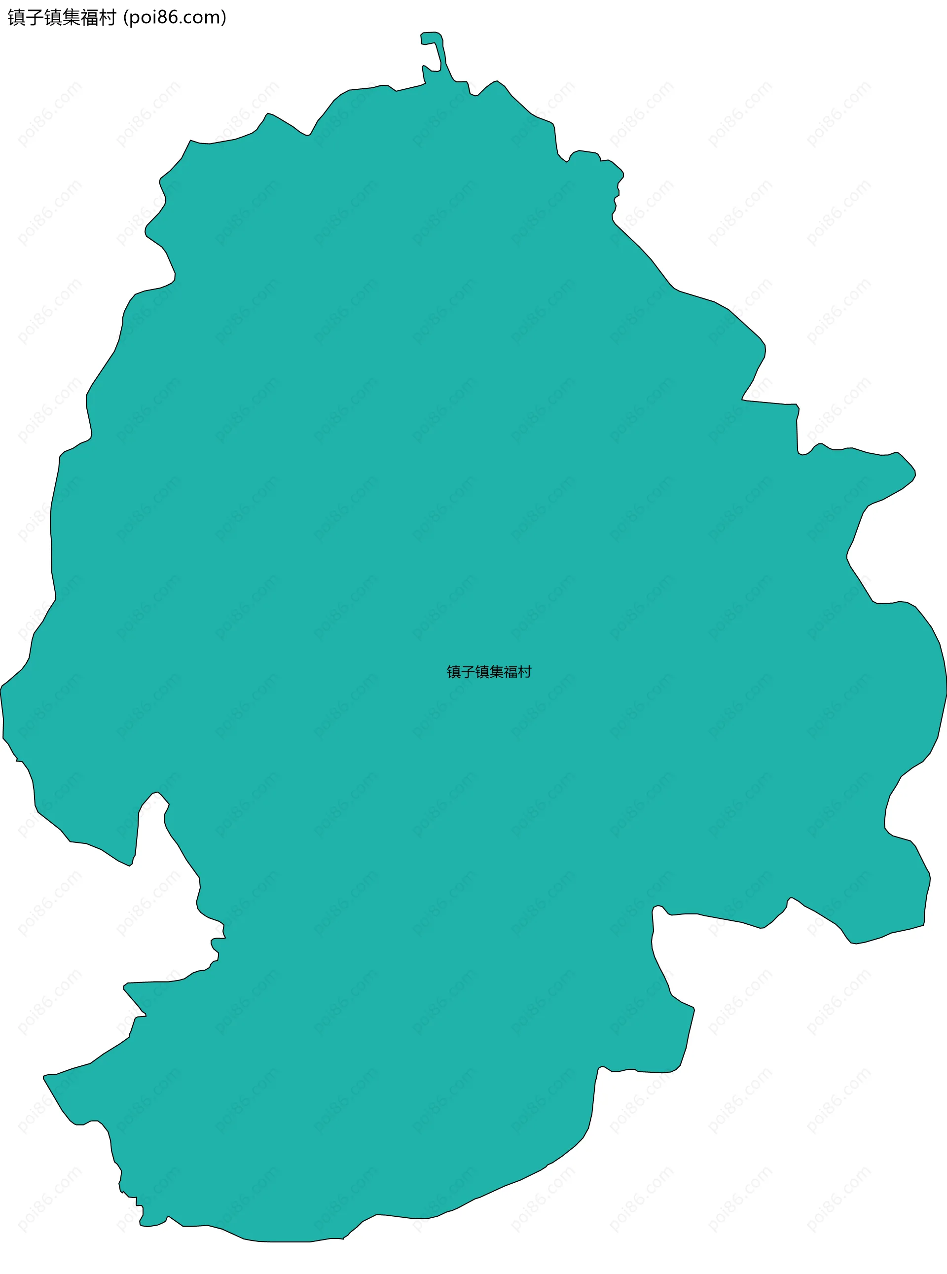 镇子镇集福村边界地图