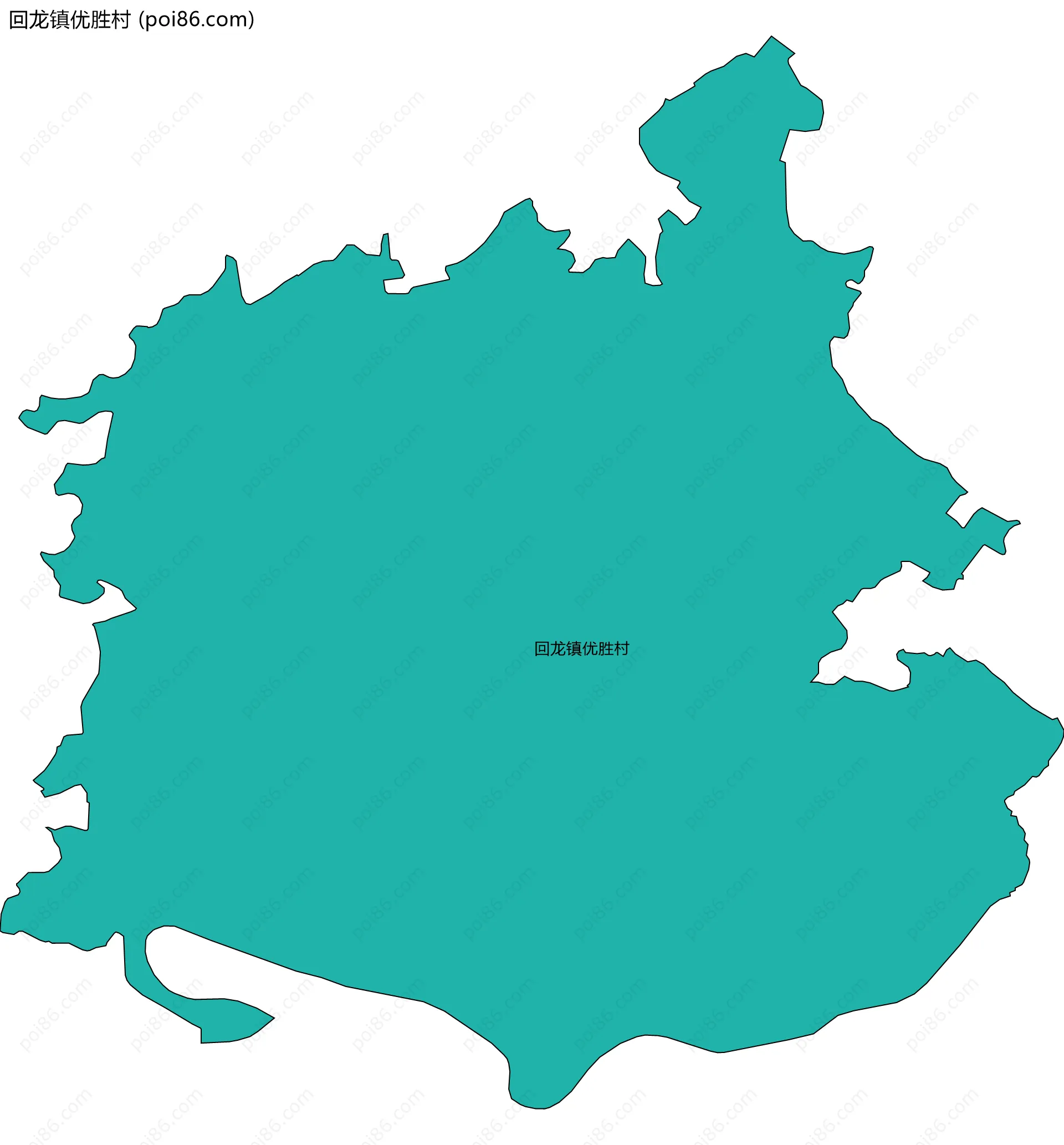 回龙镇优胜村边界地图