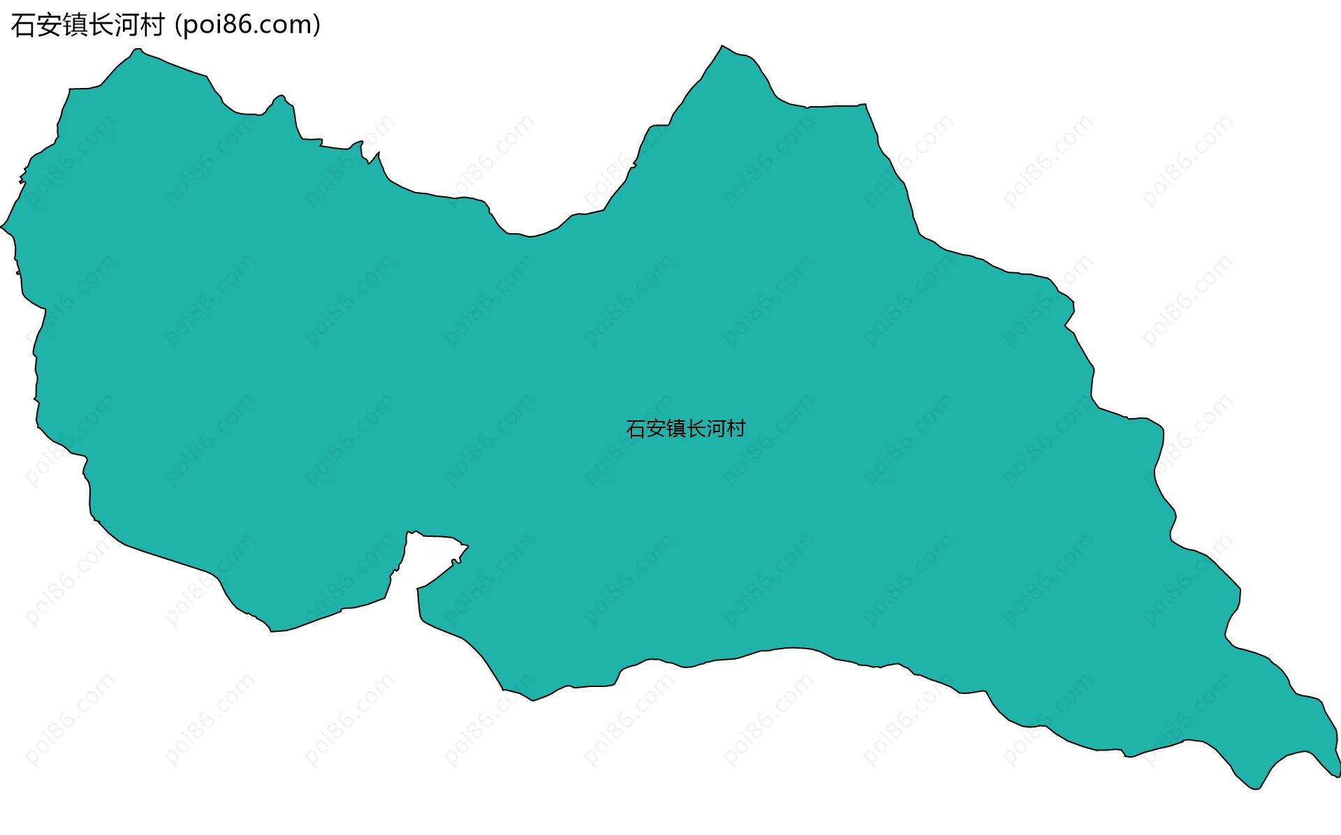 石安镇长河村边界地图