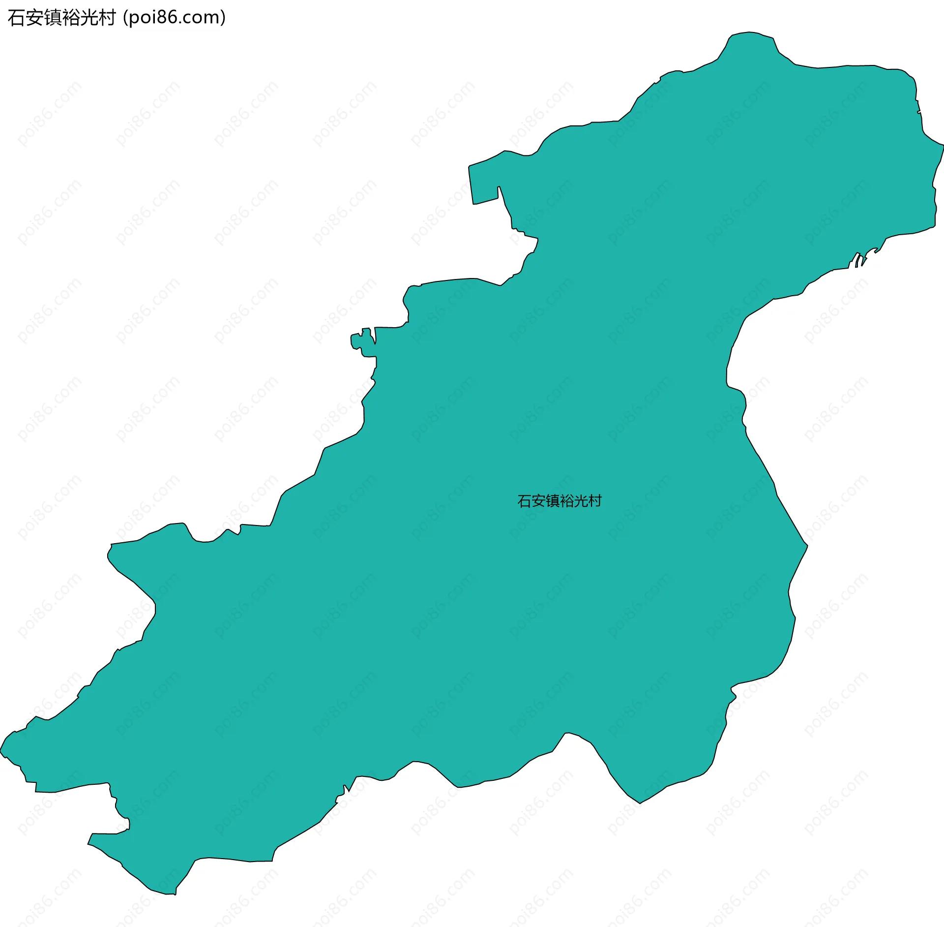 石安镇裕光村边界地图