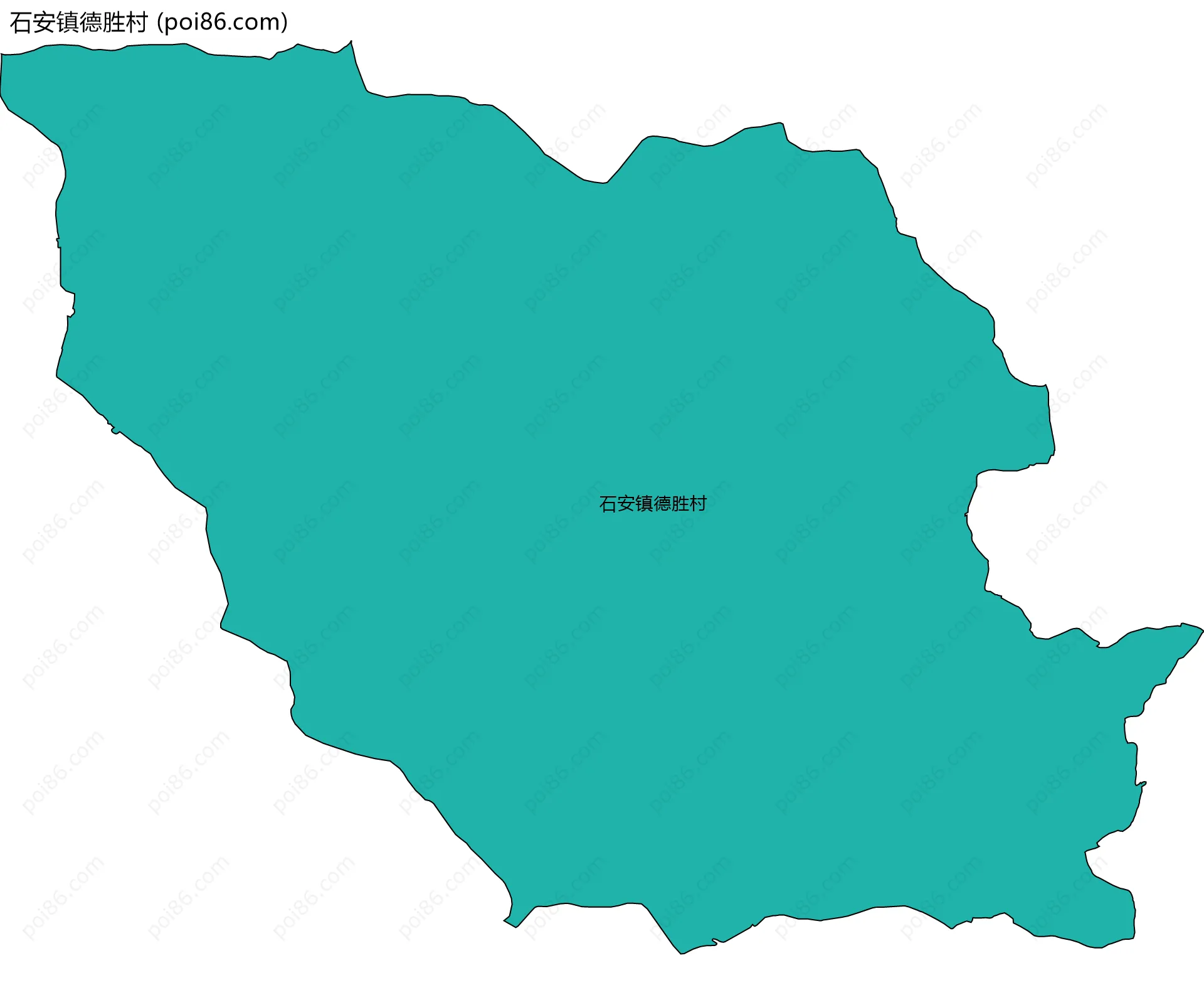 石安镇德胜村边界地图
