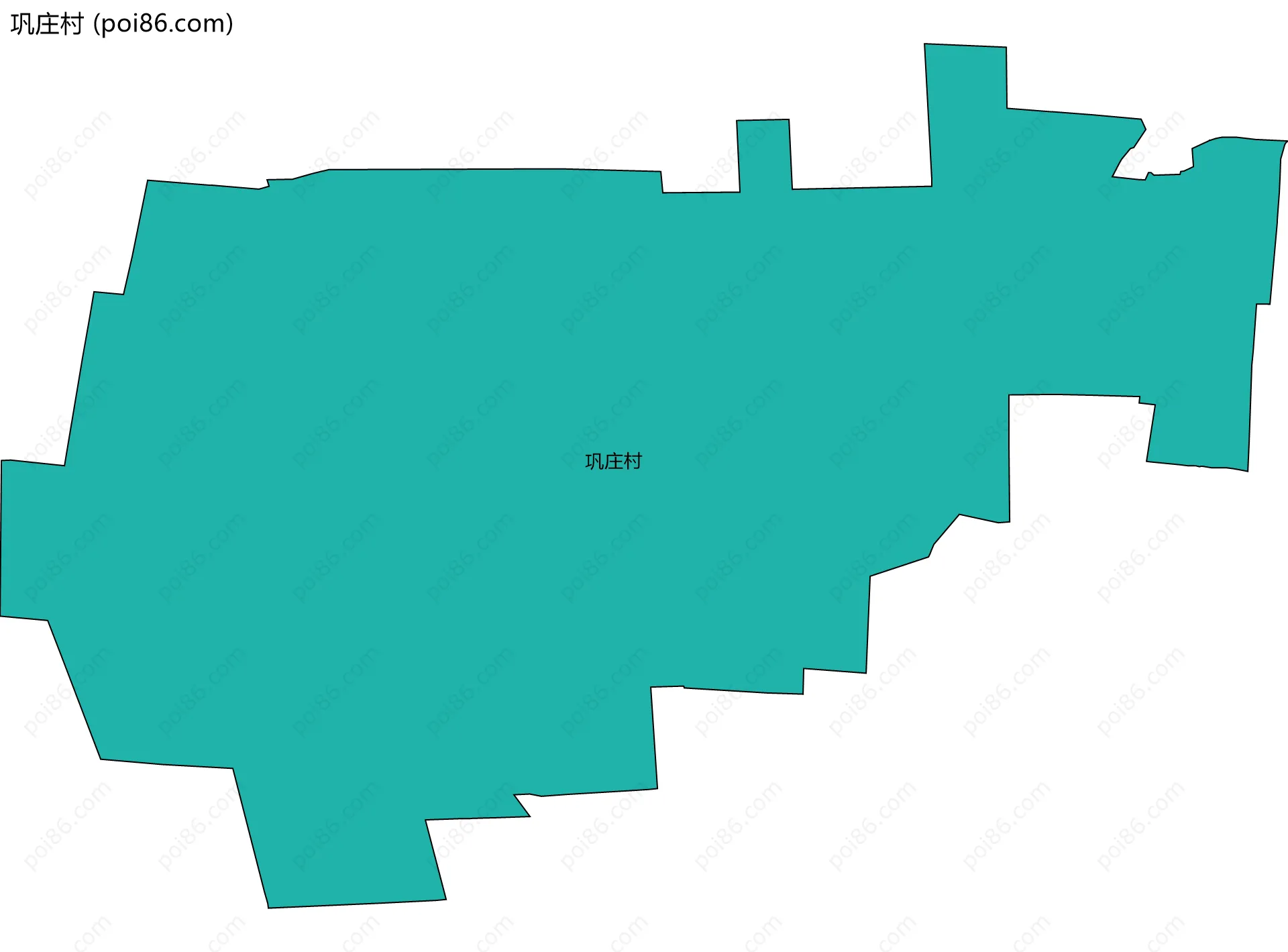 巩庄村边界地图
