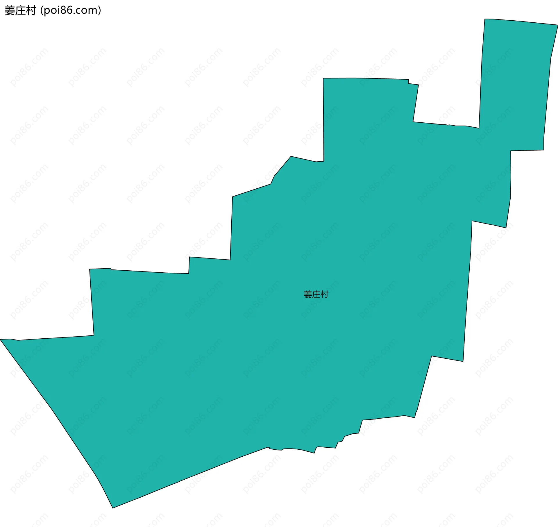 姜庄村边界地图