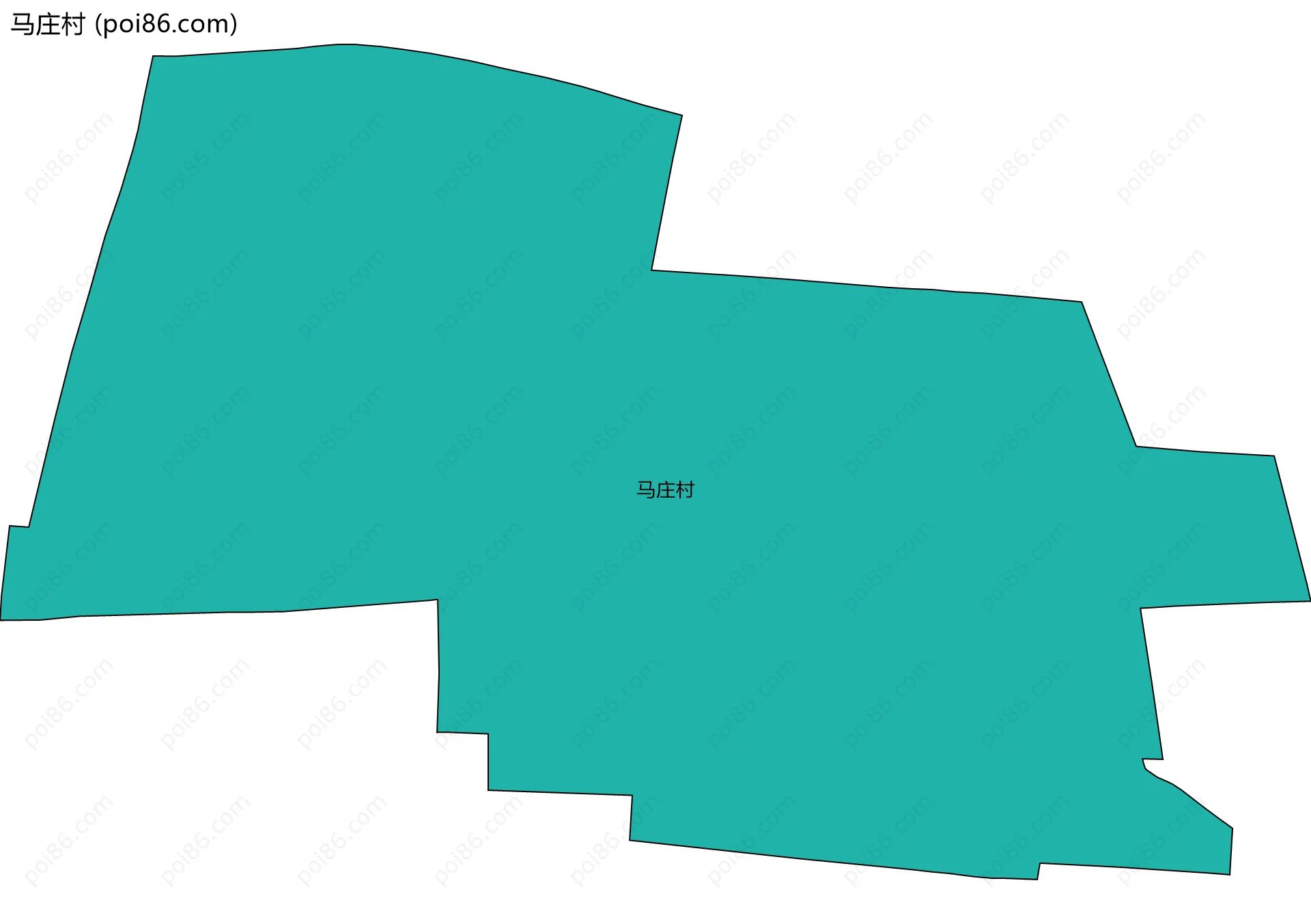 马庄村边界地图