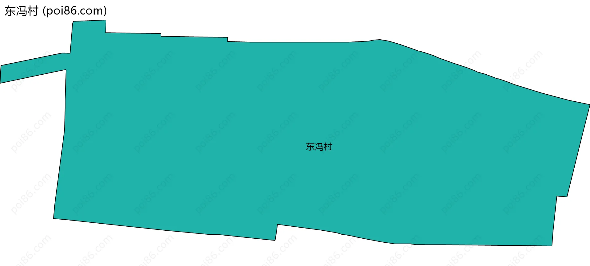 东冯村边界地图