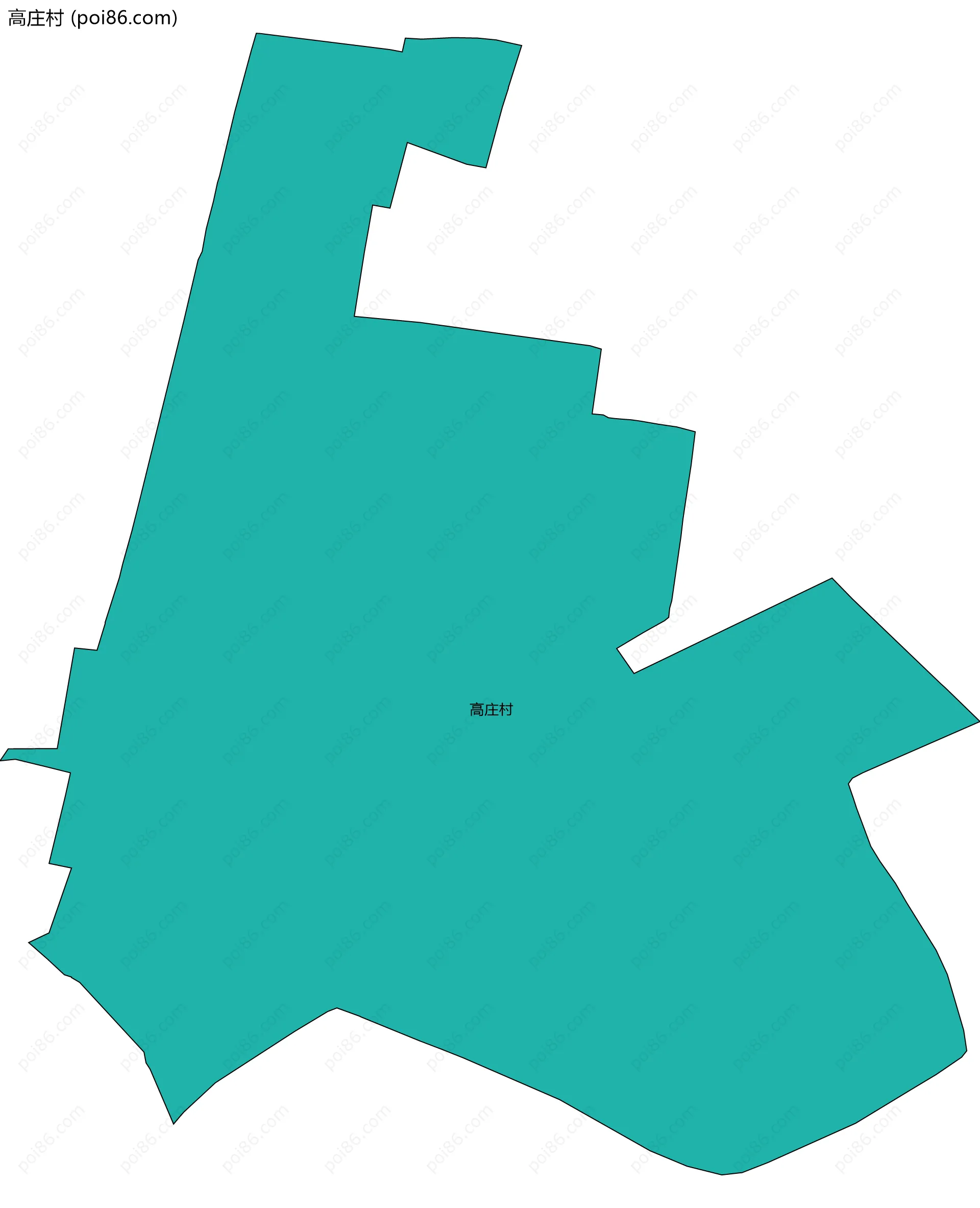 高庄村边界地图