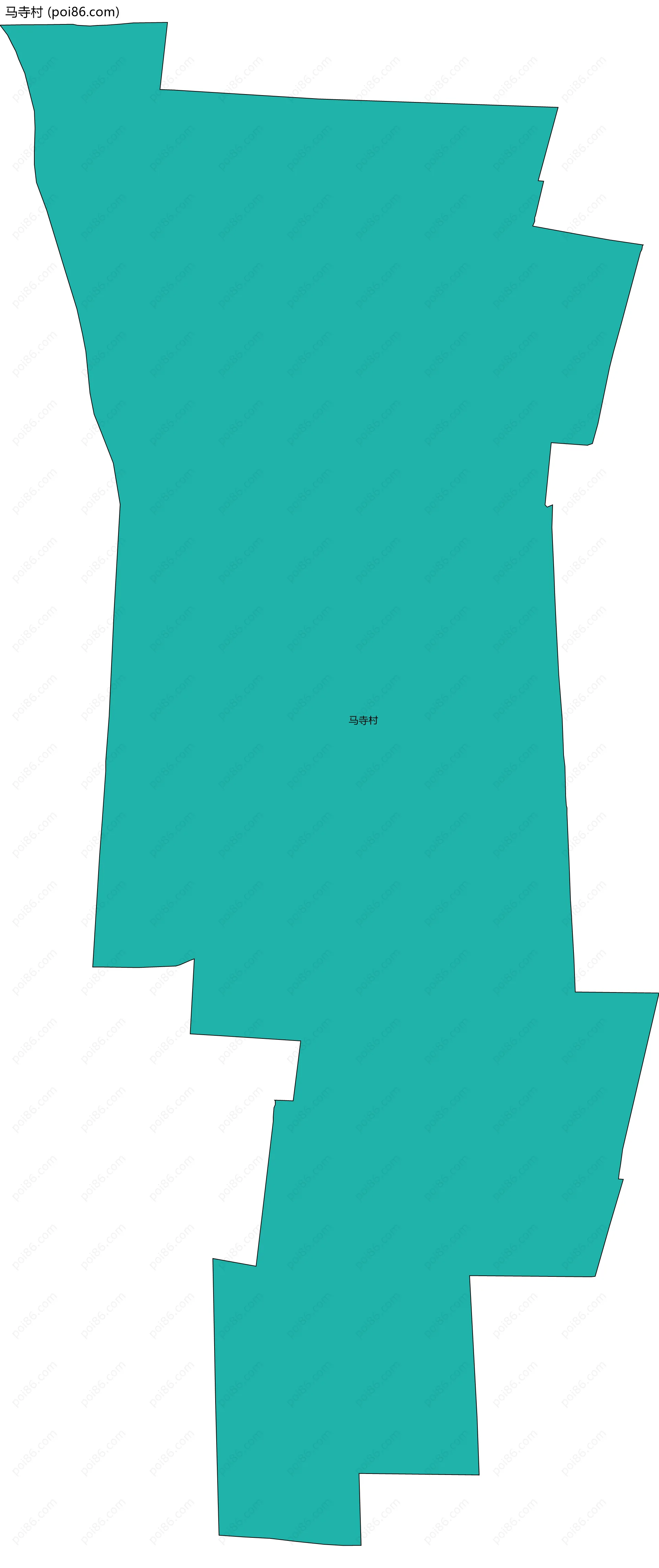 马寺村边界地图