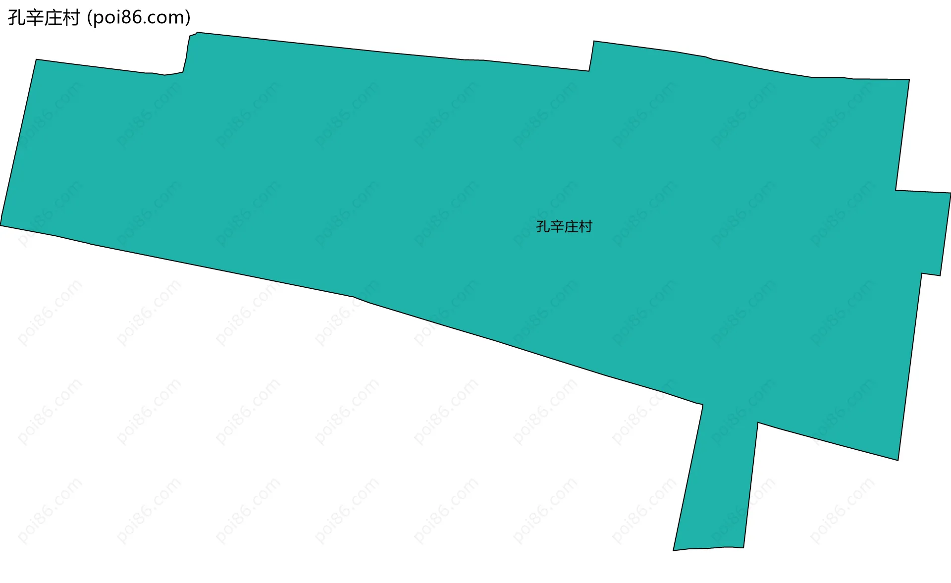 孔辛庄村边界地图