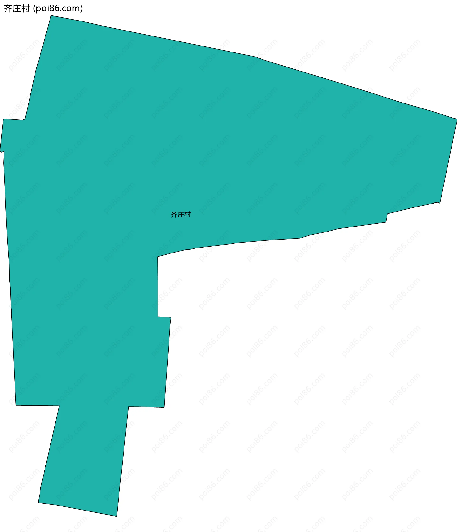齐庄村边界地图