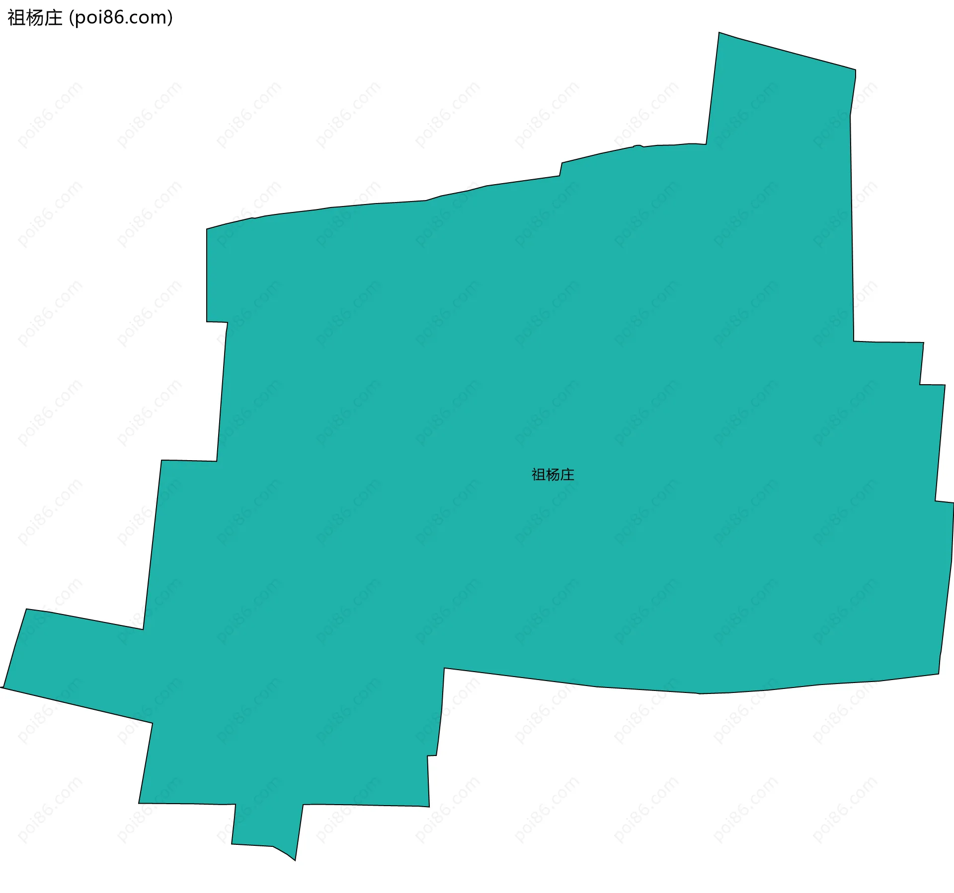 祖杨庄边界地图