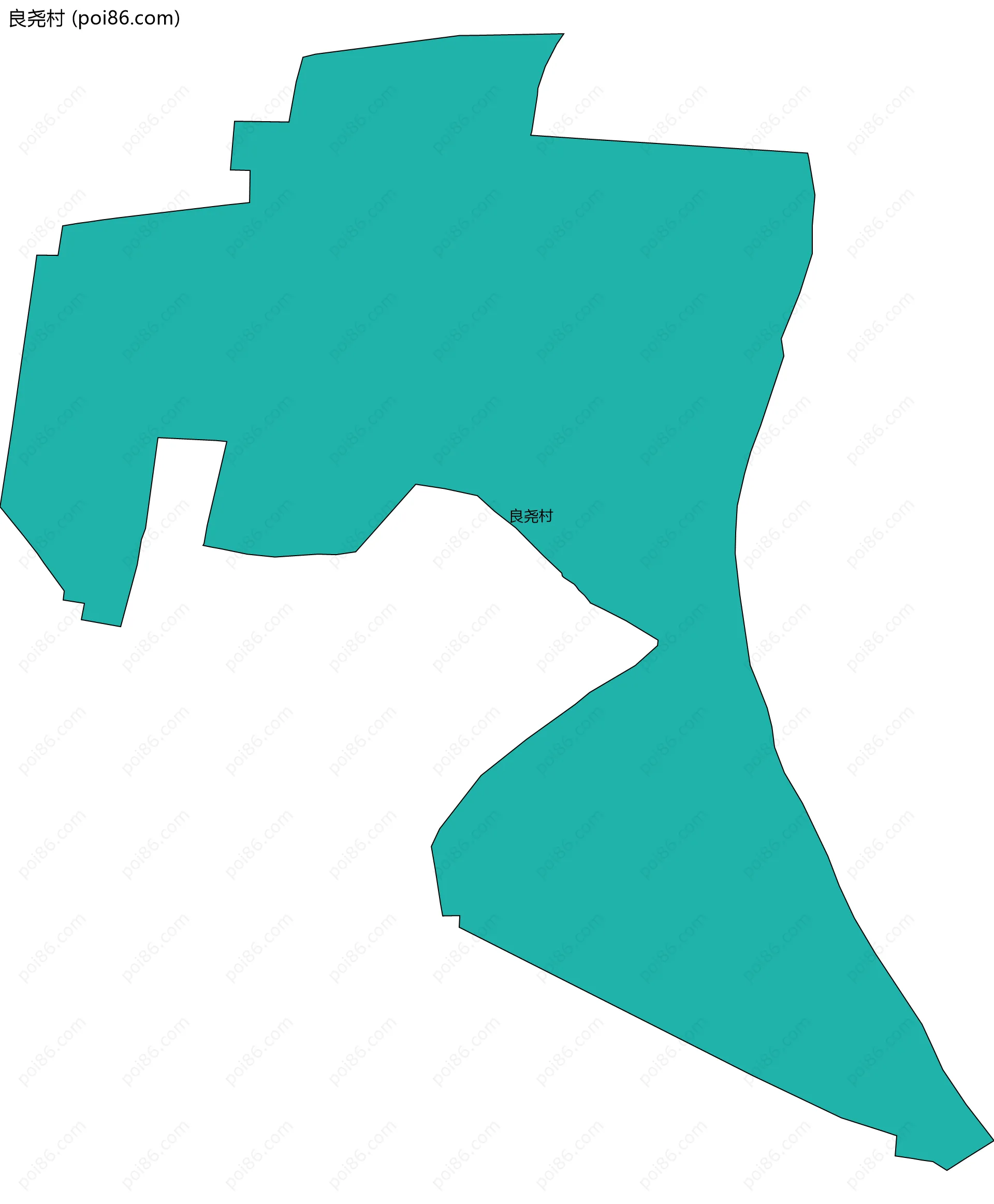 良尧村边界地图