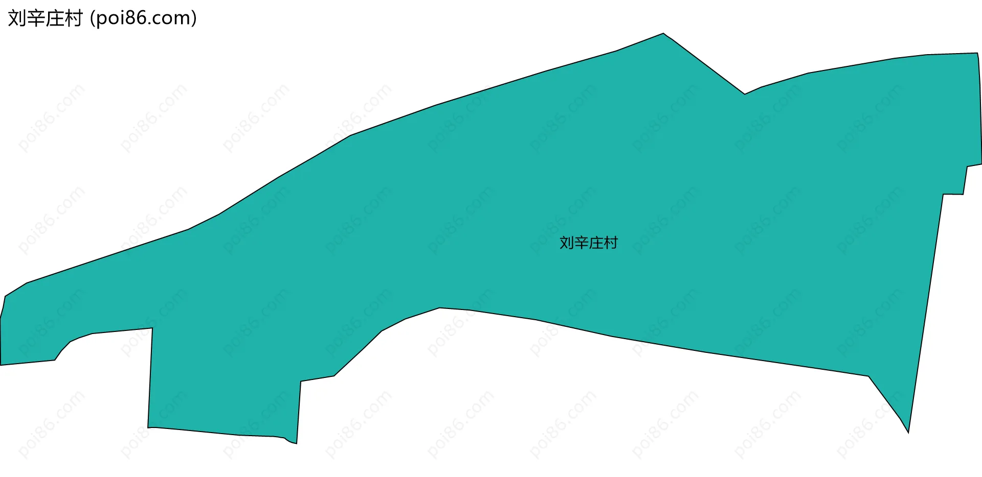 刘辛庄村边界地图