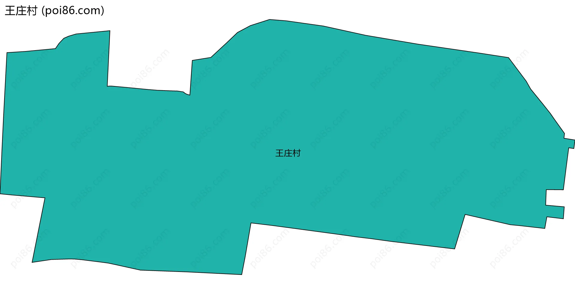 王庄村边界地图