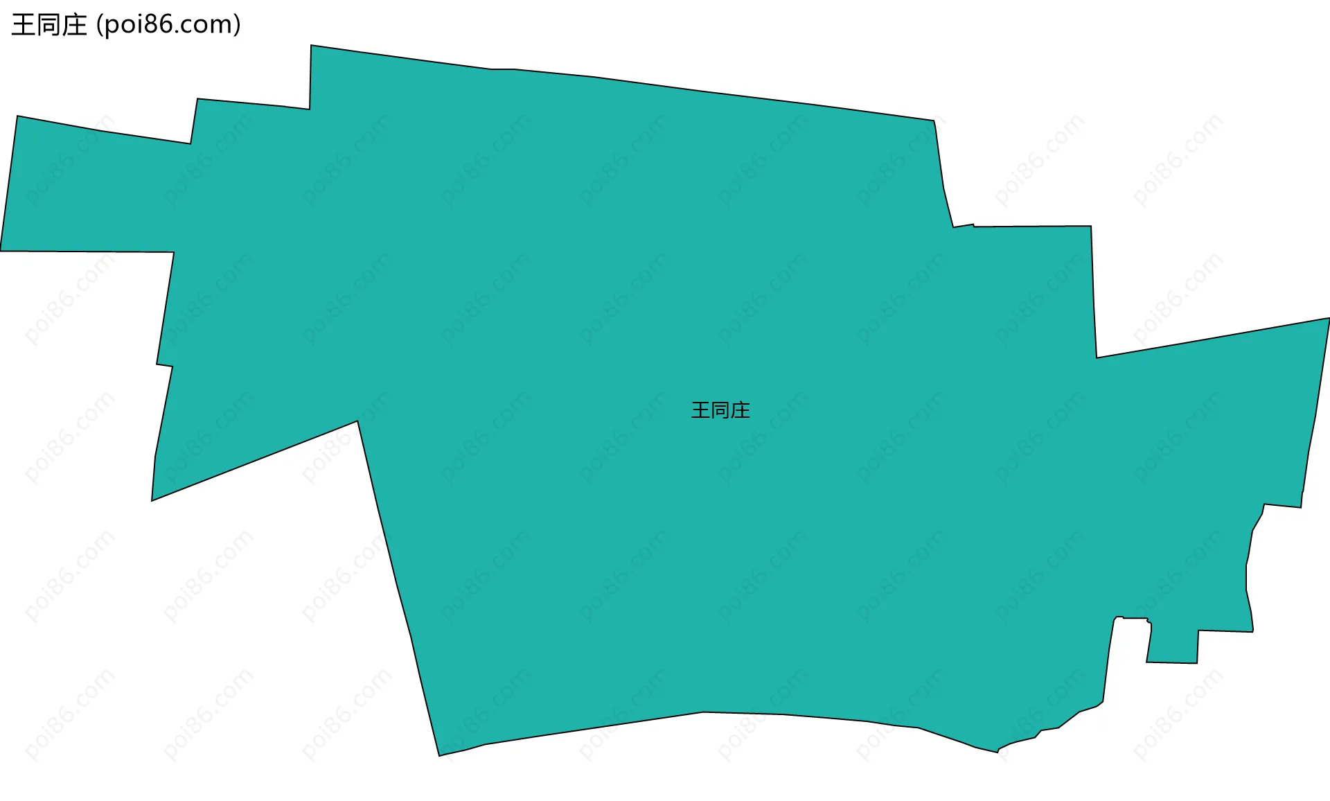 王同庄边界地图