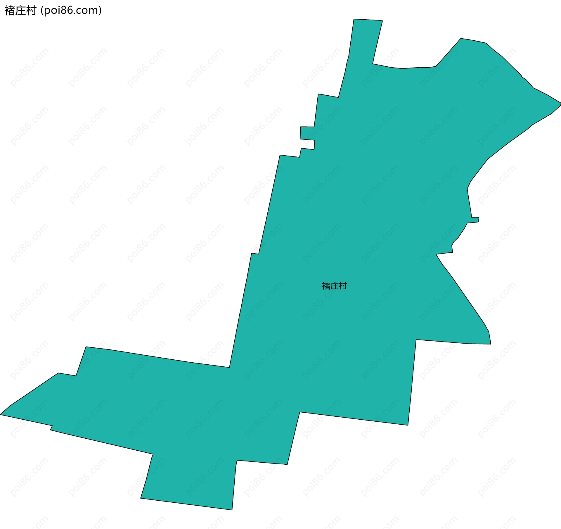 褚庄村边界地图