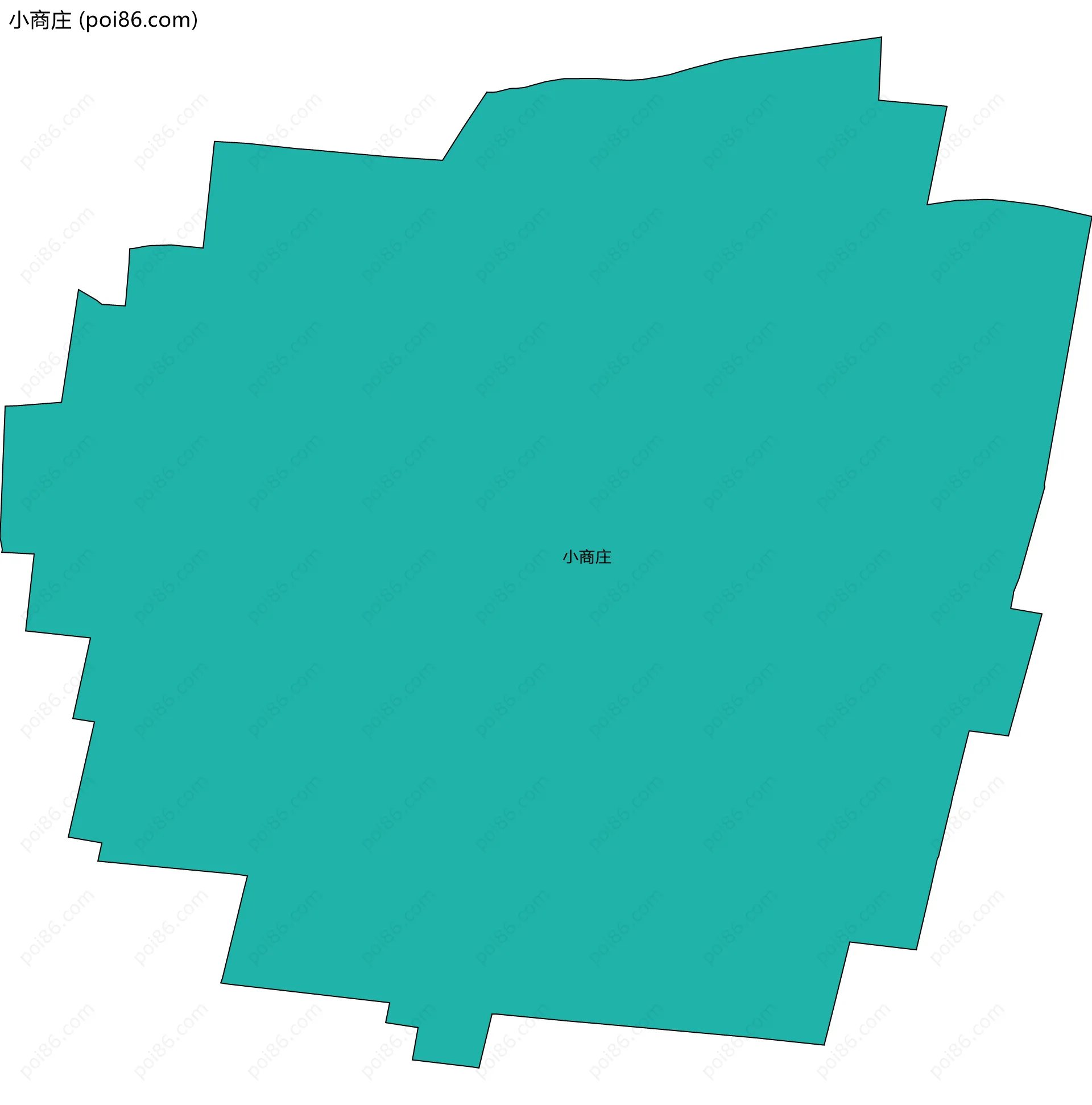 小商庄边界地图