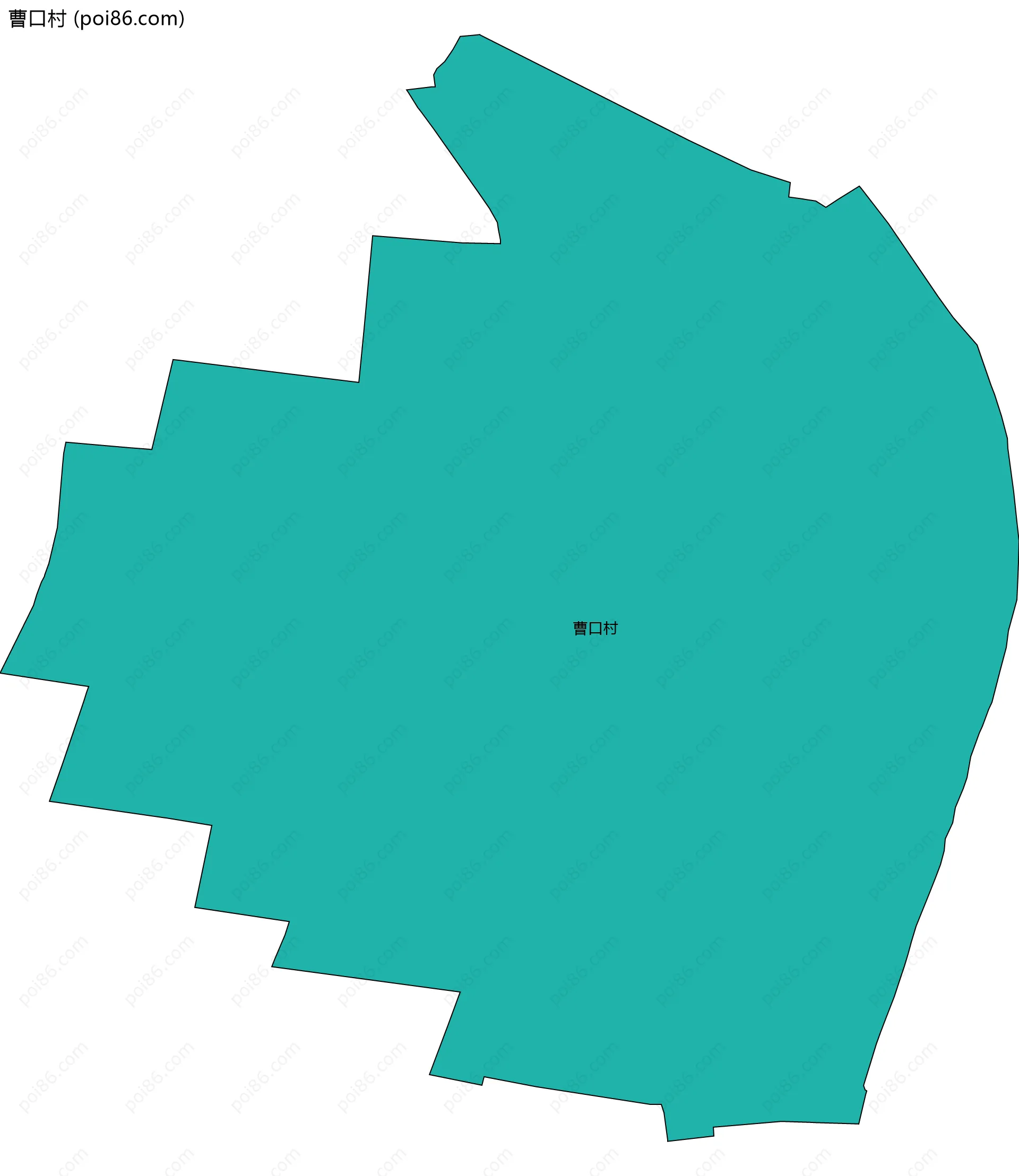 曹口村边界地图