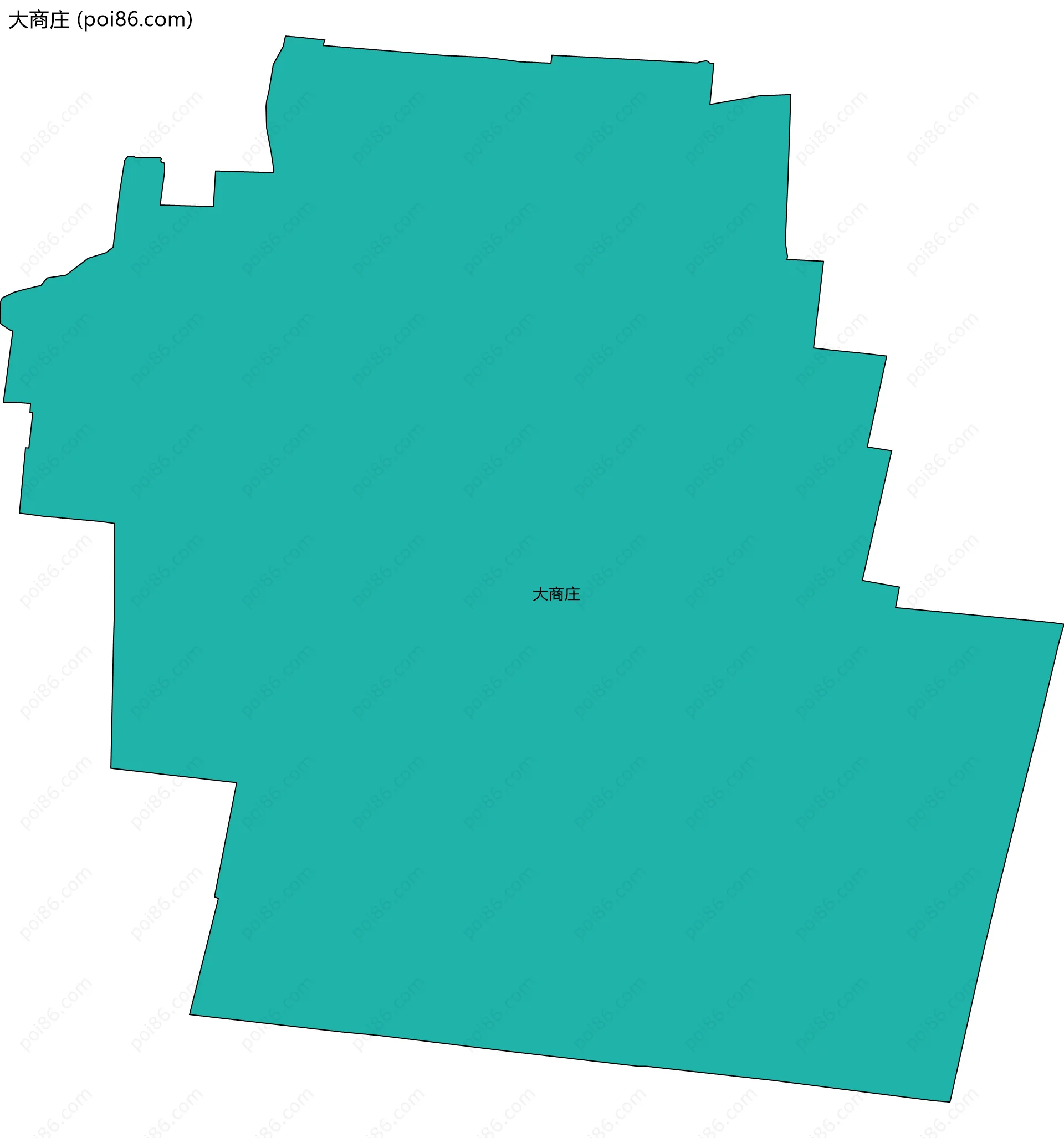 大商庄边界地图