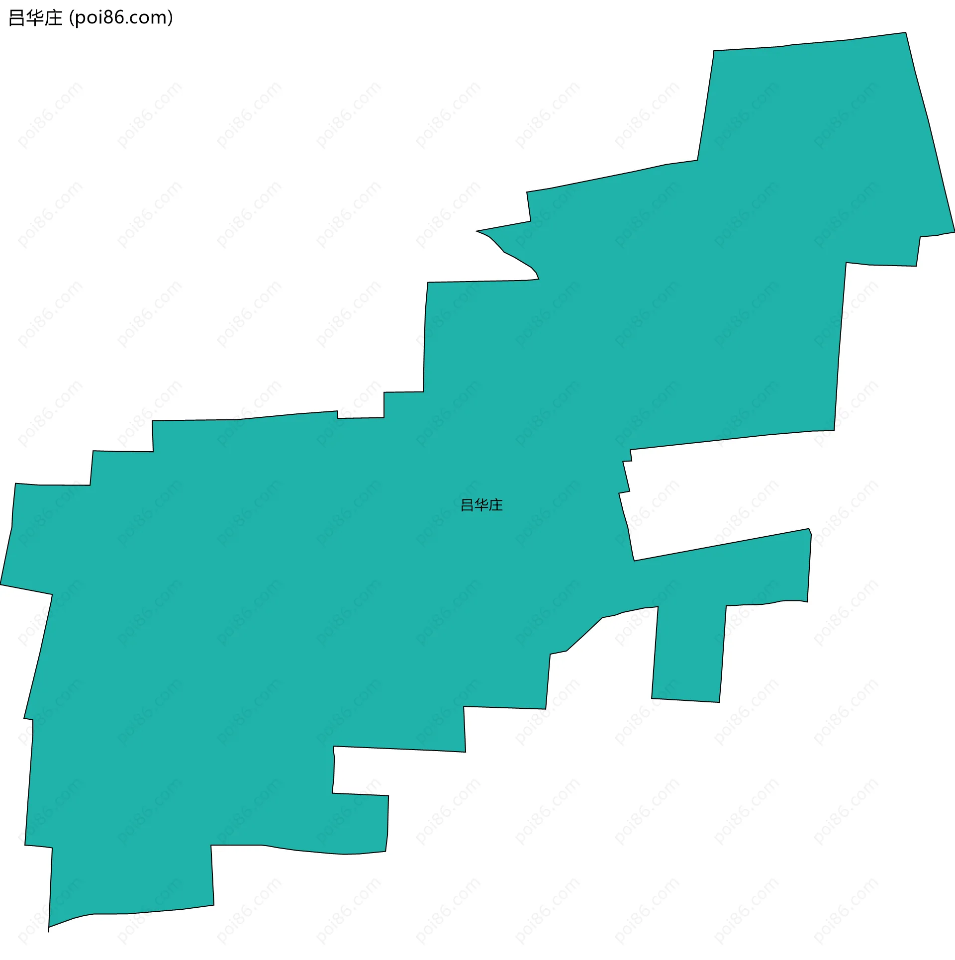 吕华庄边界地图