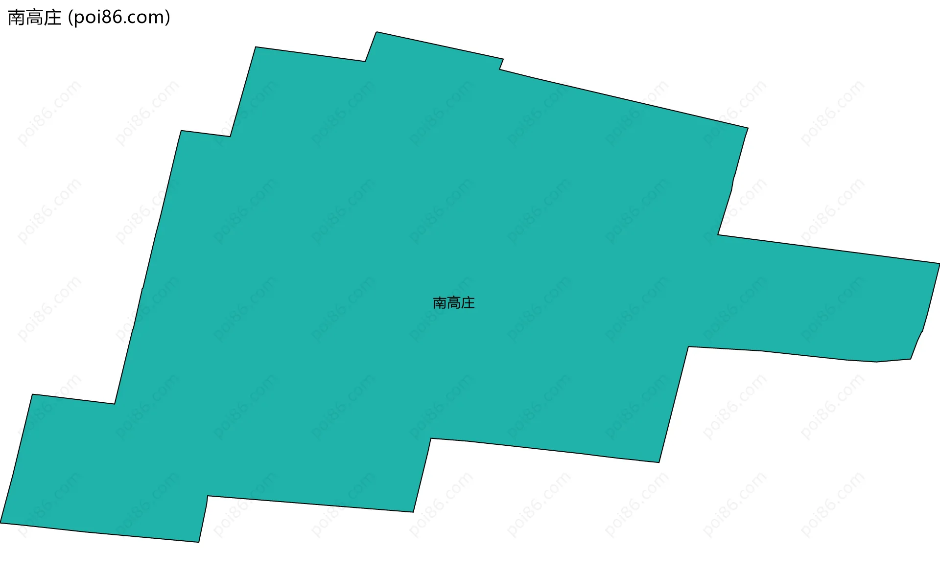 南高庄边界地图