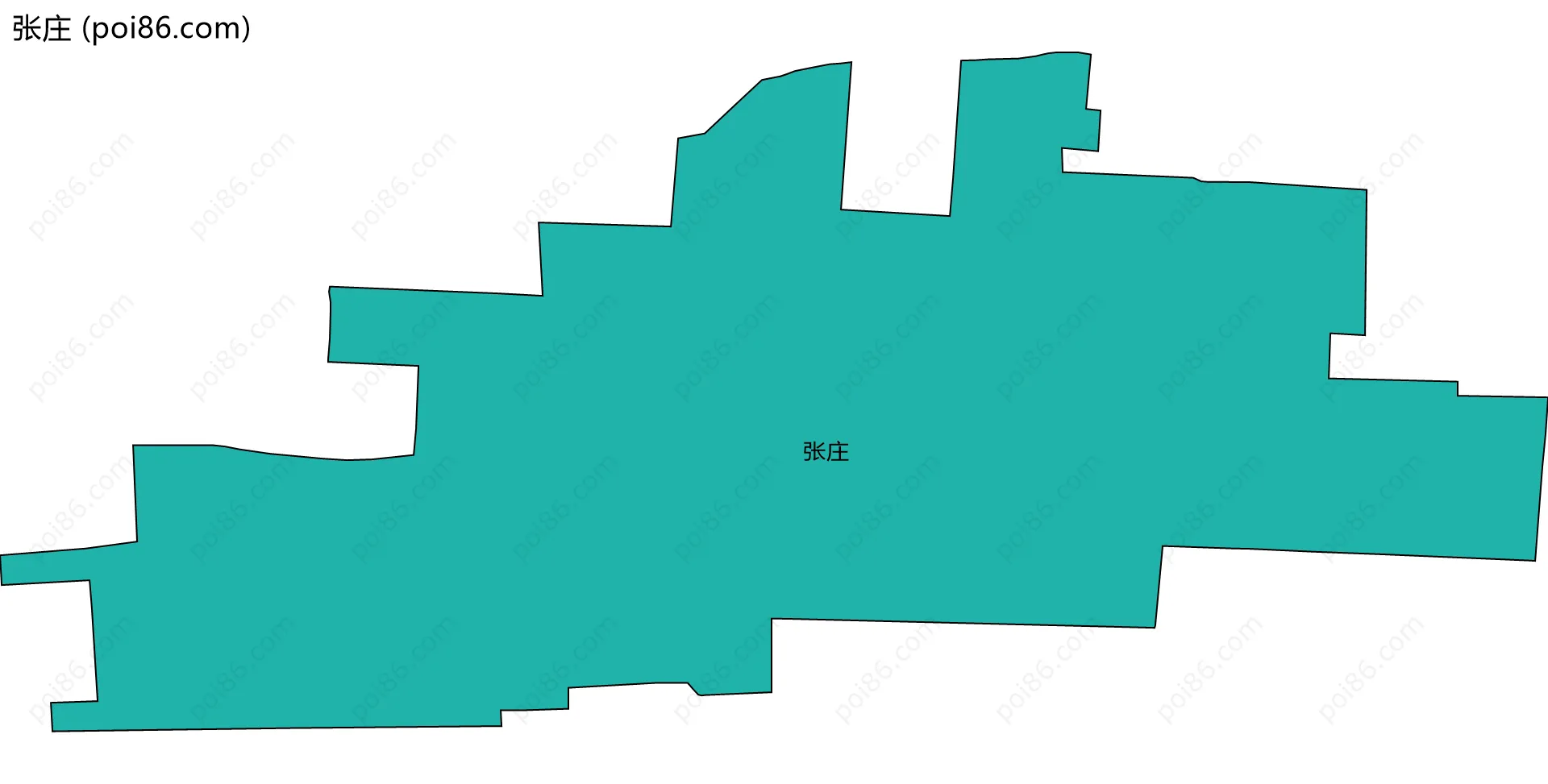 张庄边界地图