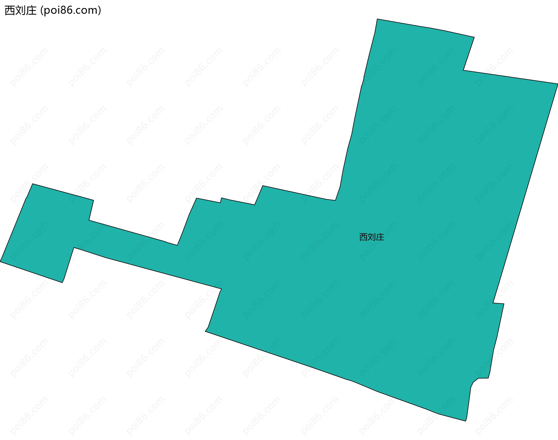 西刘庄边界地图