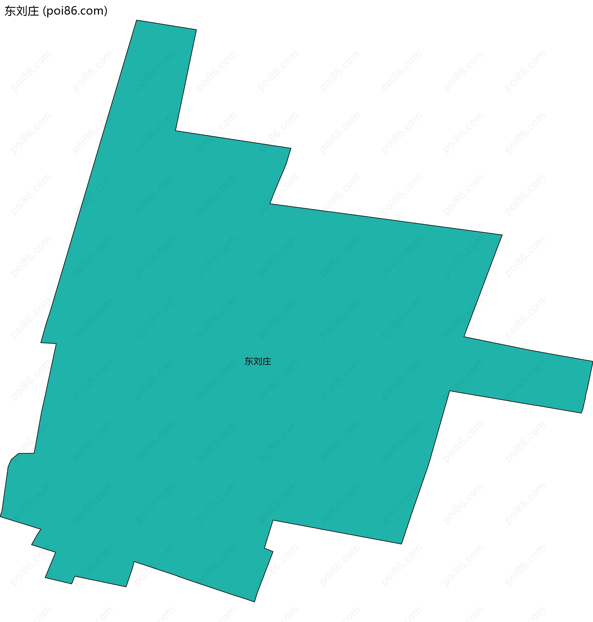 东刘庄边界地图