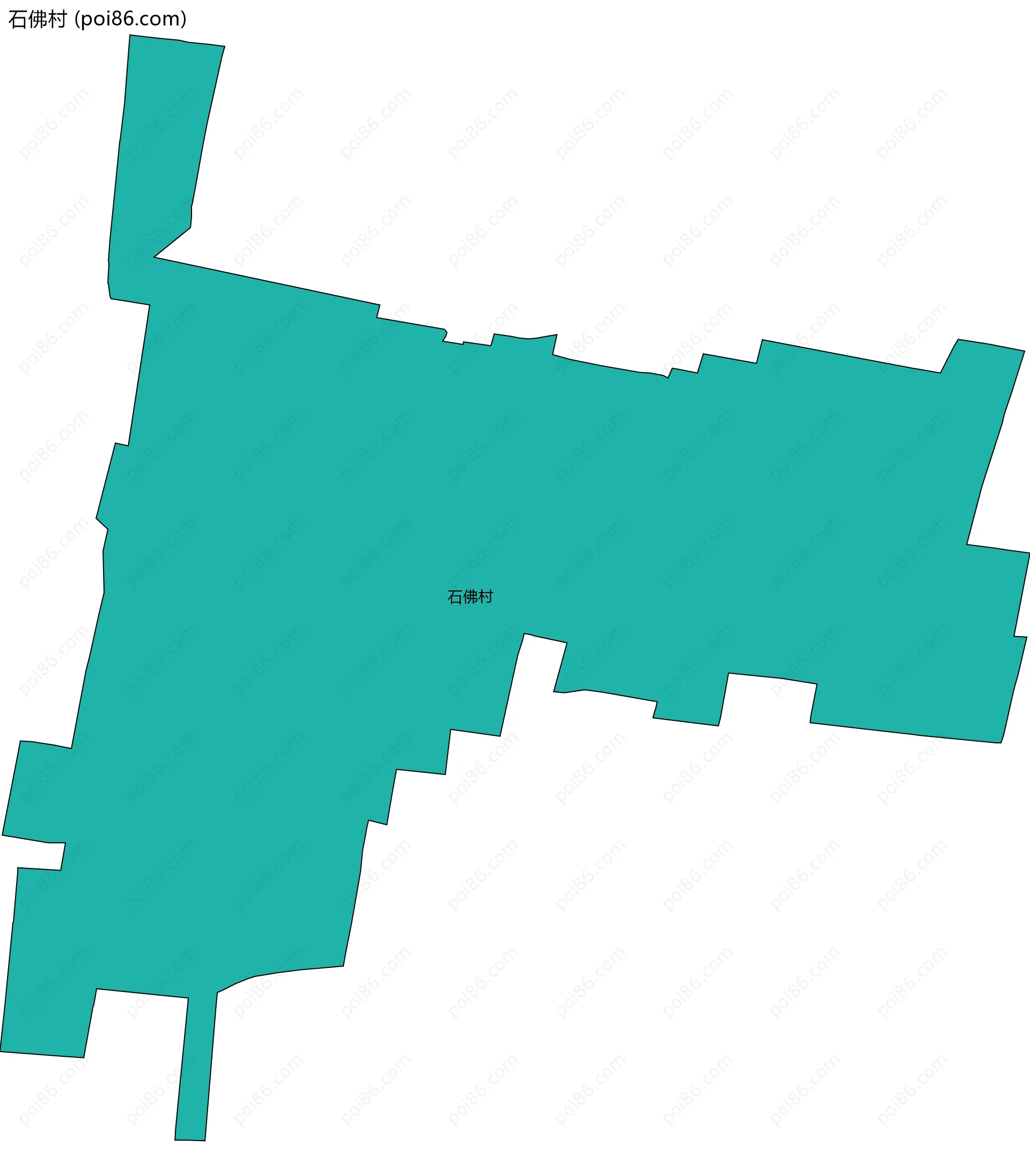 石佛村边界地图