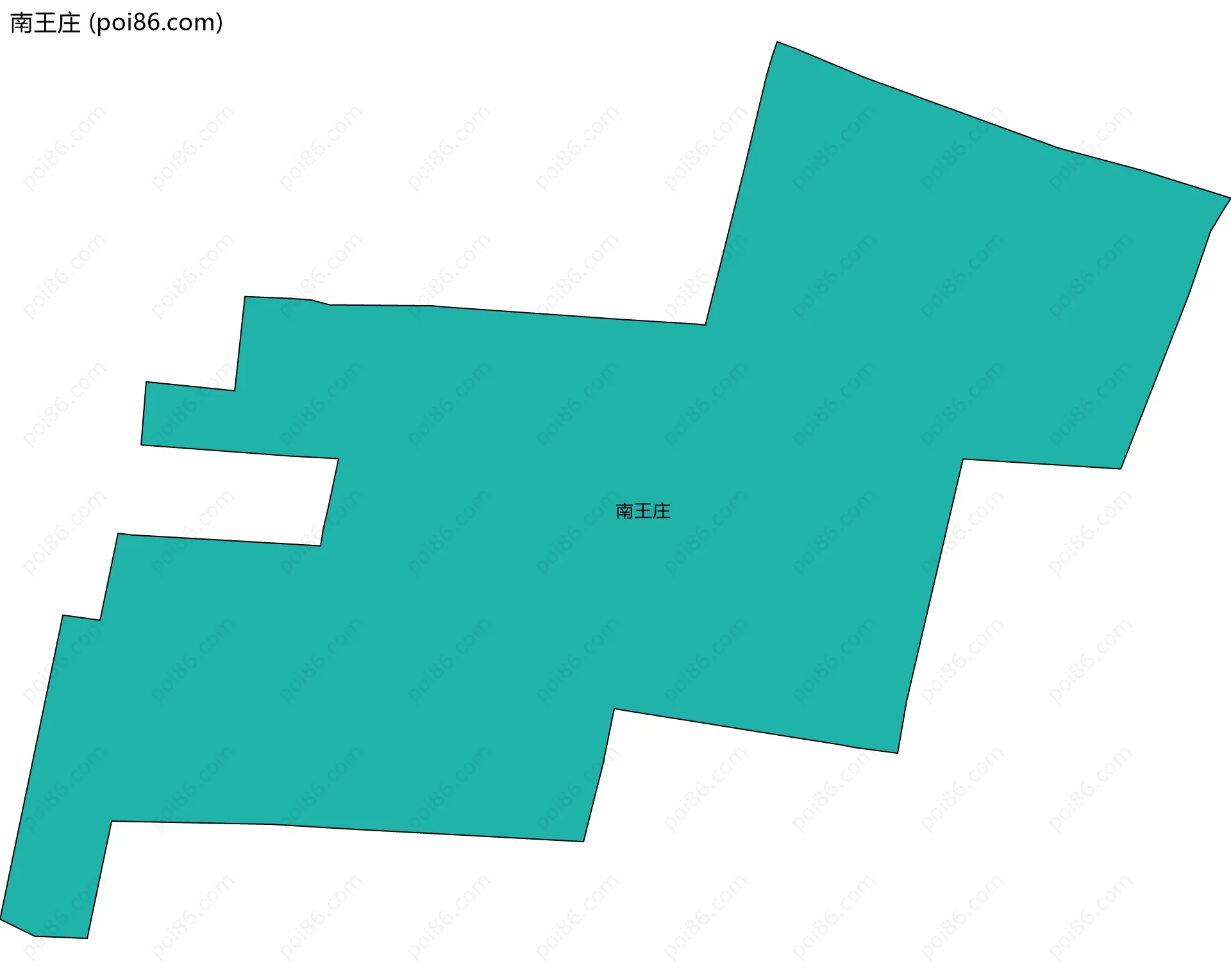 南王庄边界地图