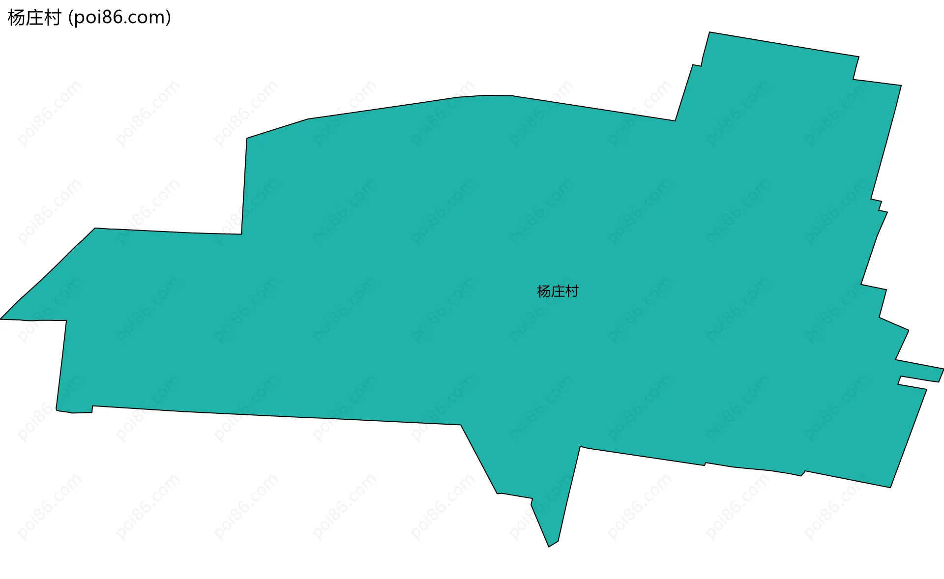 杨庄村边界地图