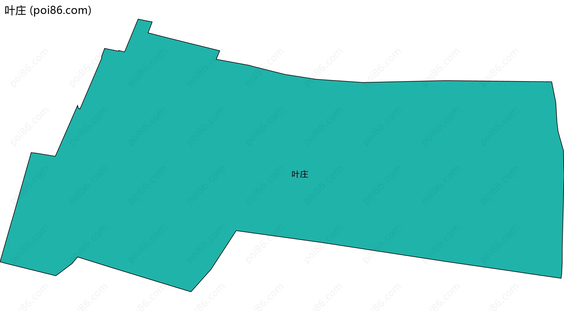 叶庄边界地图