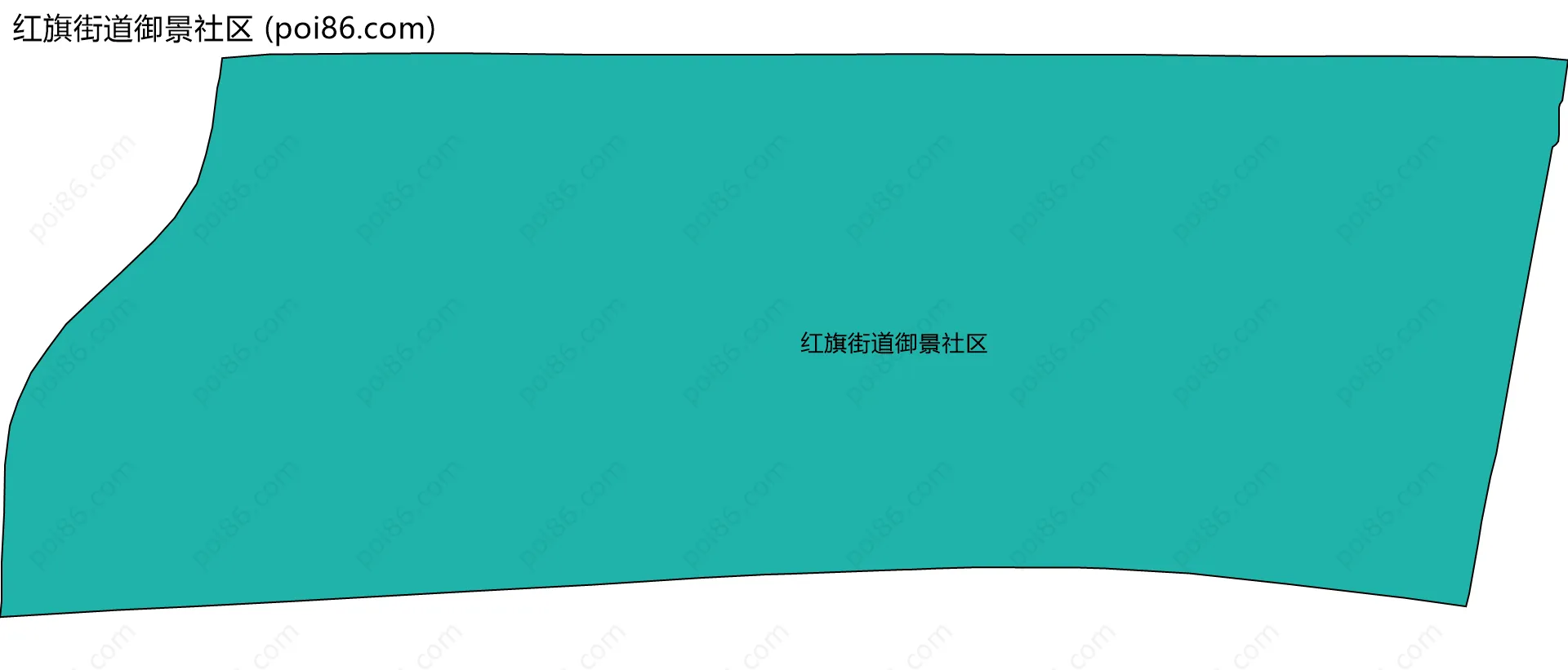 红旗街道御景社区边界地图