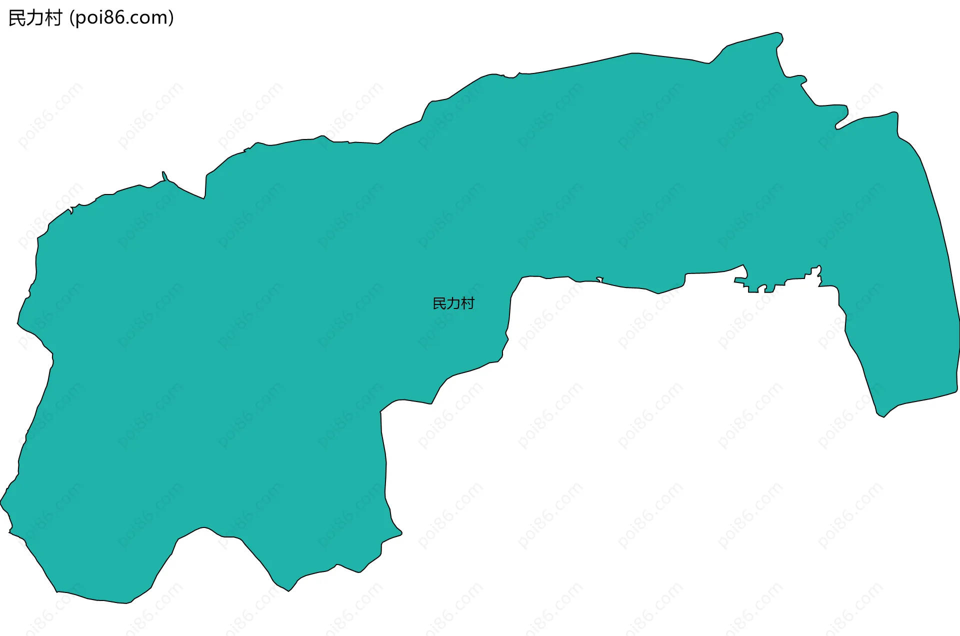 民力村边界地图
